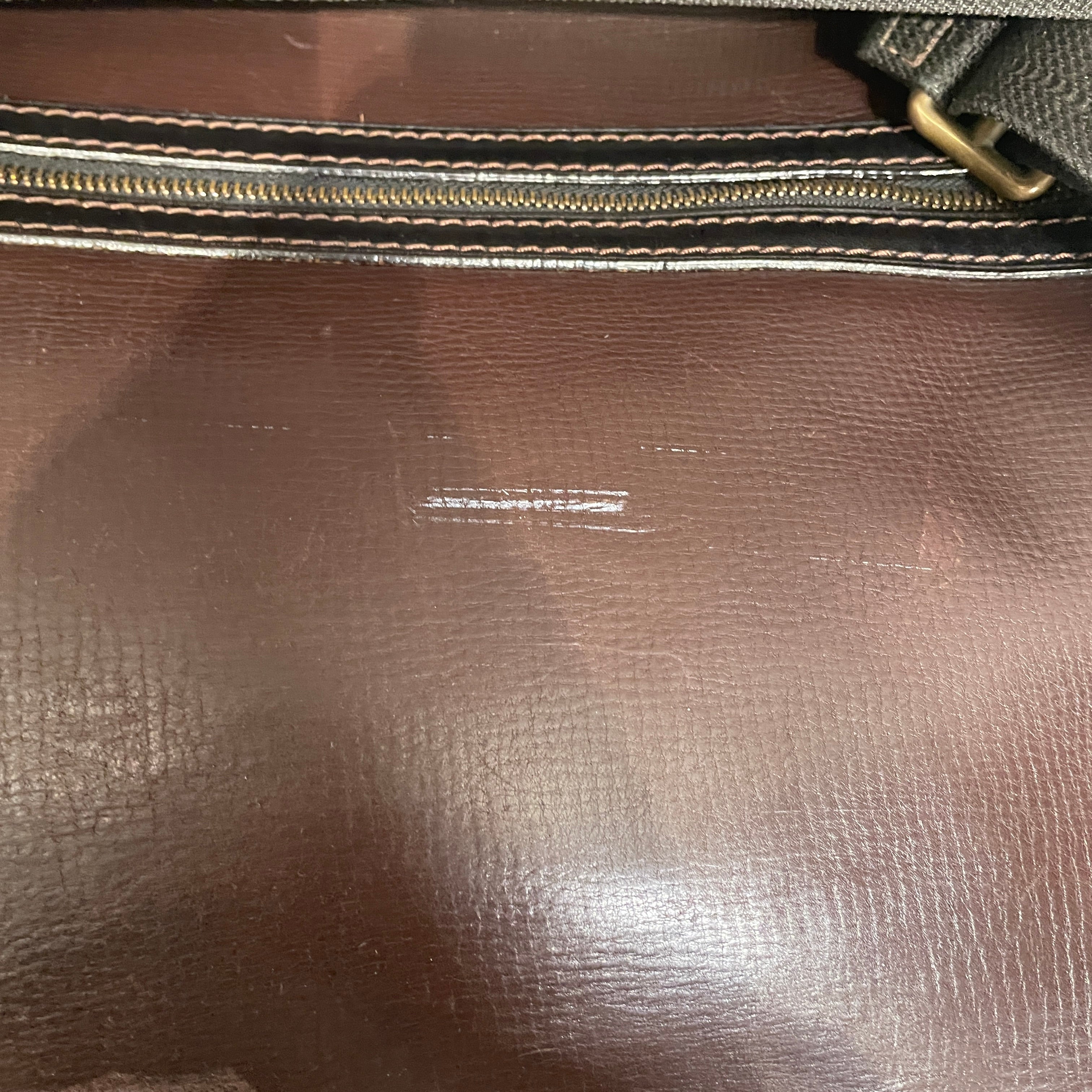 LOUIS VUITTON/Cross Body Bag/Leather/BRW/omaha messenger bag view 9