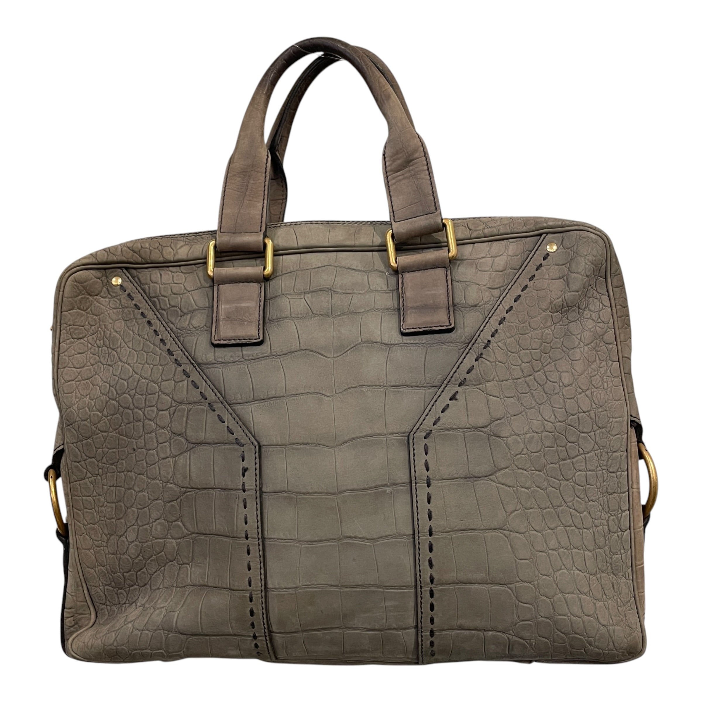 YVES SAINT LAURENT/Hand Bag/Leather/GRY/X679WCQ view 2