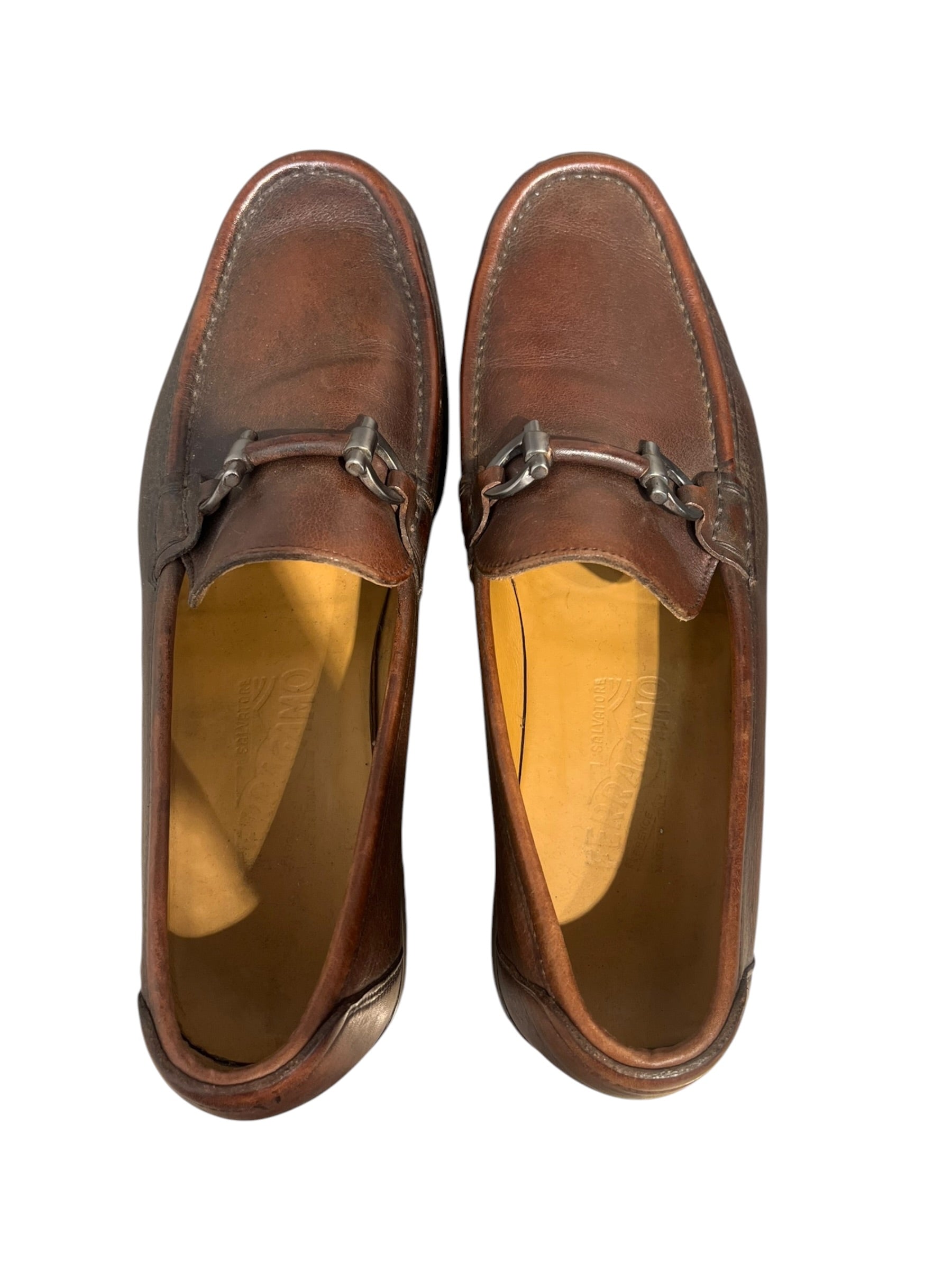 Salvatore Ferragamo/Loafers/US 8/Leather/BRW/HORSEBIT DETAIL view 3