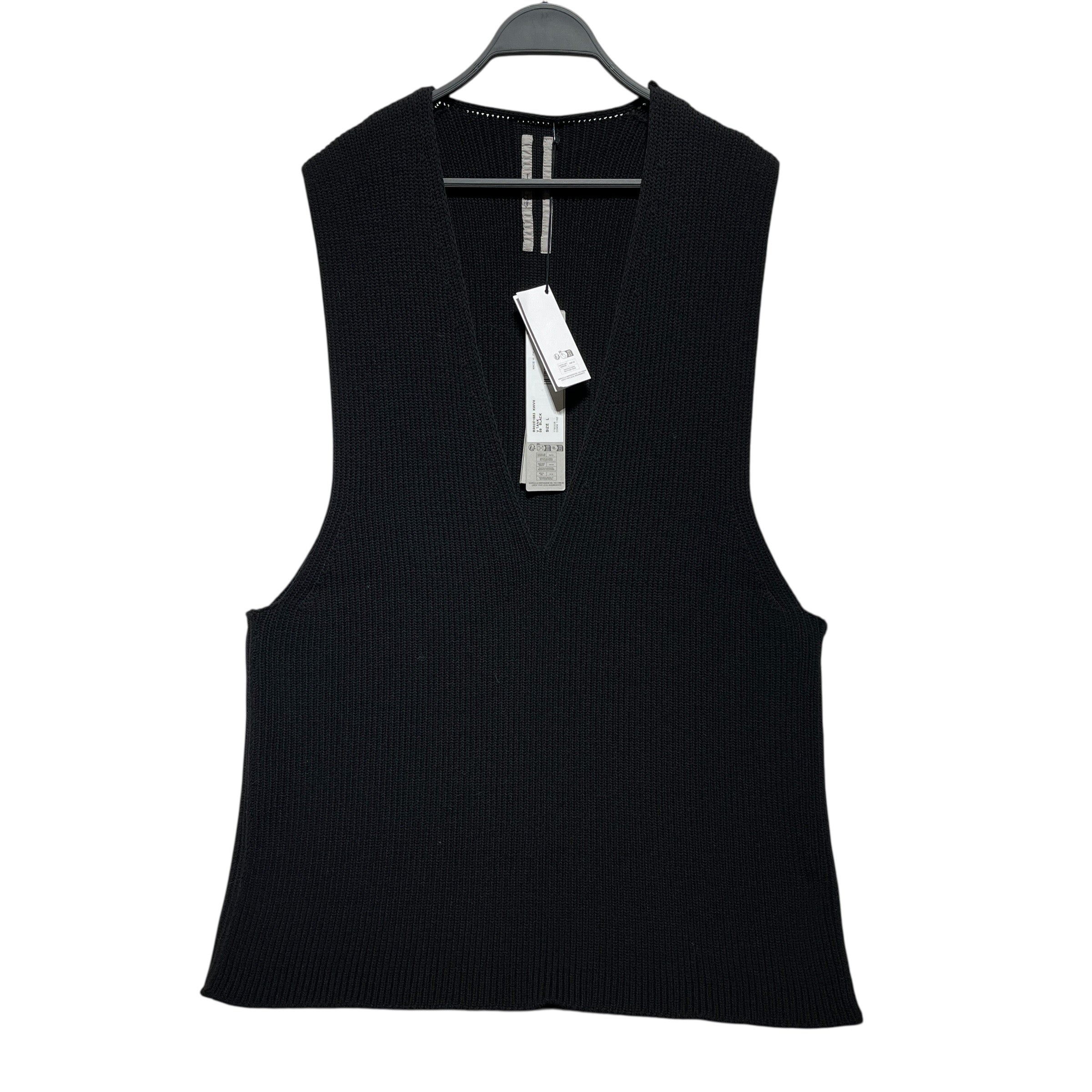Rick Owens/Knitted Vest/L/Wool/BLK/FW25 CONCORDIANS view 1