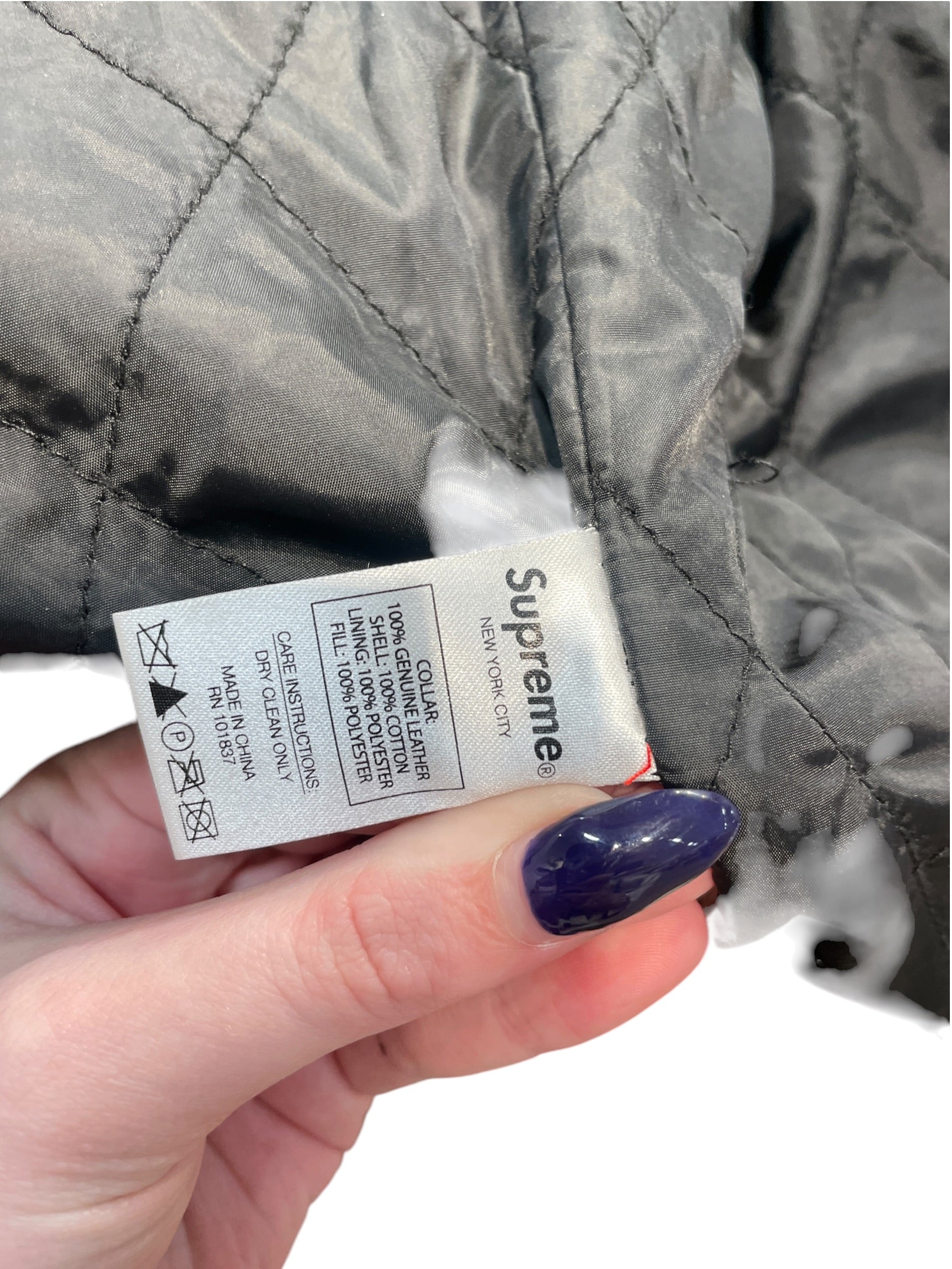 Supreme/Jacket/M/Cotton/MLT/Floral Pattern/leather collar work jacket view 4