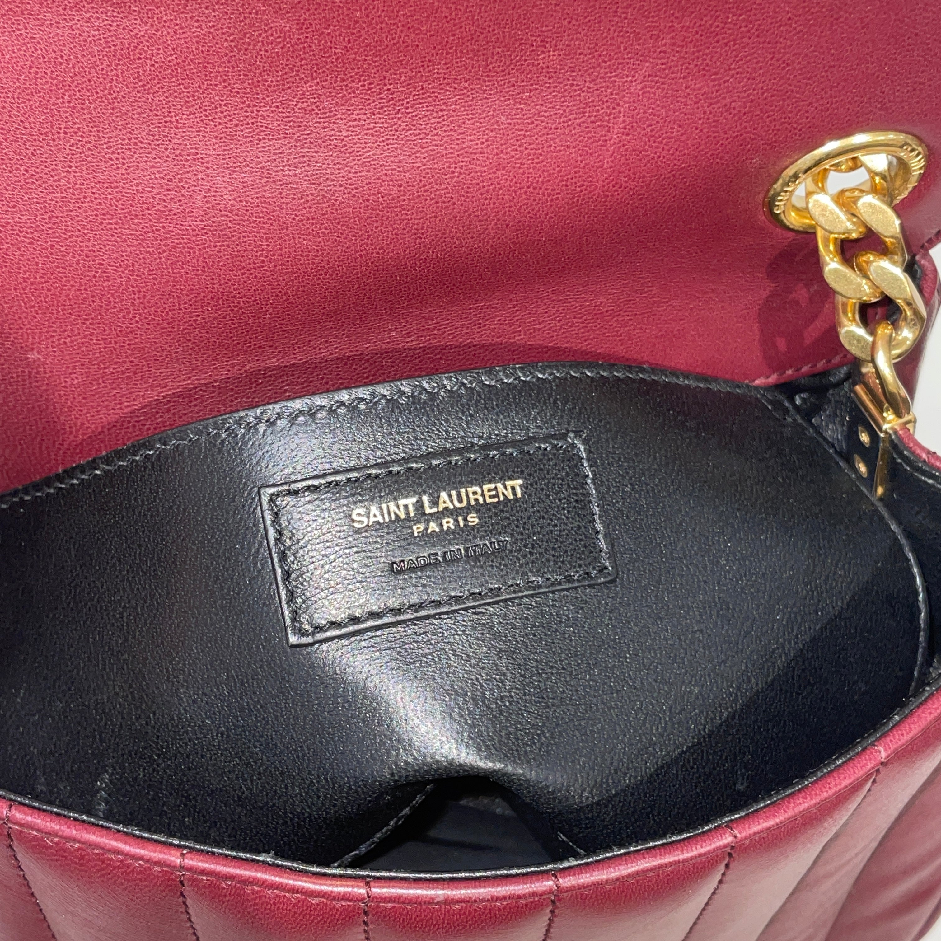 SAINT LAURENT/Cross Body Bag/Lambskin/BRD/VICKY QUILTED CHAIN CROSSBODY view 11