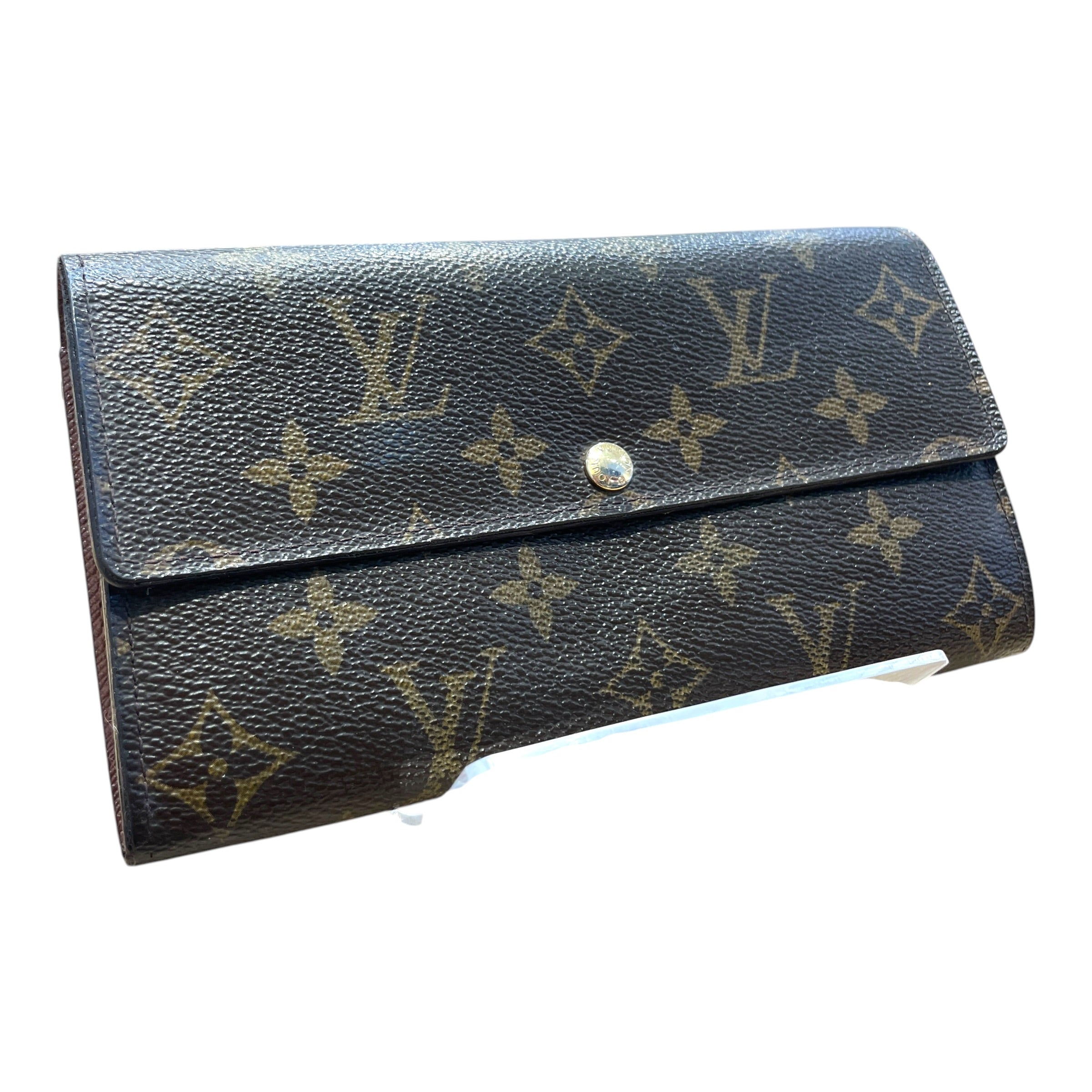 LOUIS VUITTON/Long Wallet/Monogram/Leather/BRW/L's/Sarah Wallet view 1