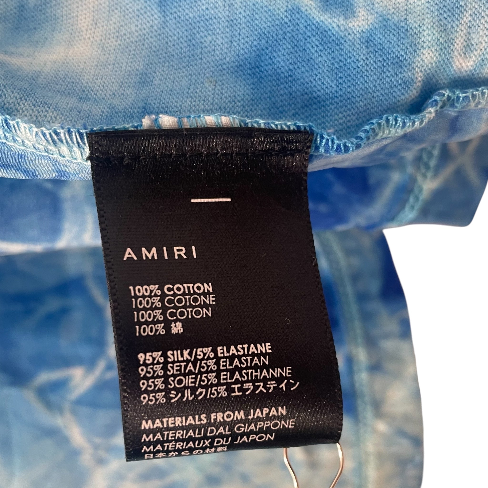 AMIRI/T-Shirt/M/Cotton/BLU/All Over Print/ view 4