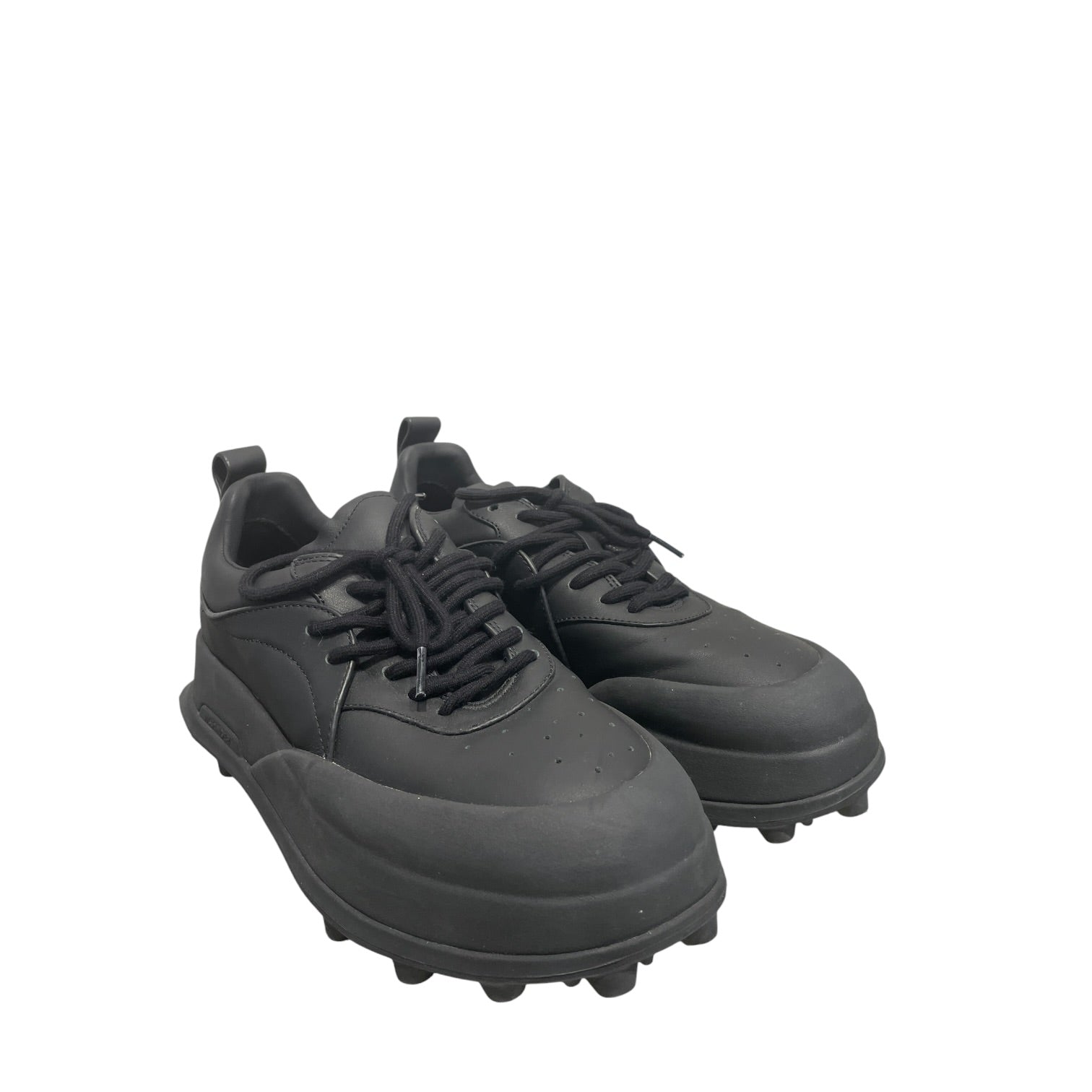 JIL SANDER/Low-Sneakers/EU 42/Leather/BLK/Plain-Toe/Orb view 1