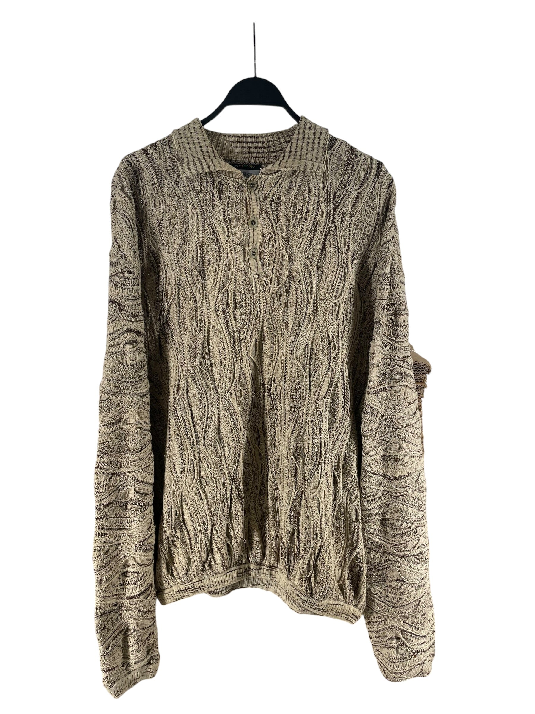 COOGI/Sweater/XXXL/All Over Print/Cotton/BEG/POLO KNIT view 1