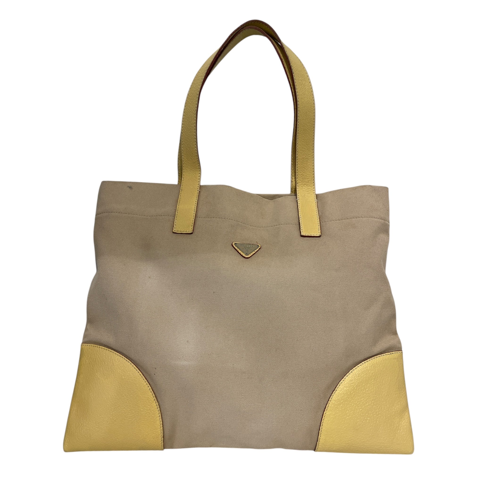 PRADA/Tote Bag/Cotton/BEG/WQ9bVRB view 1