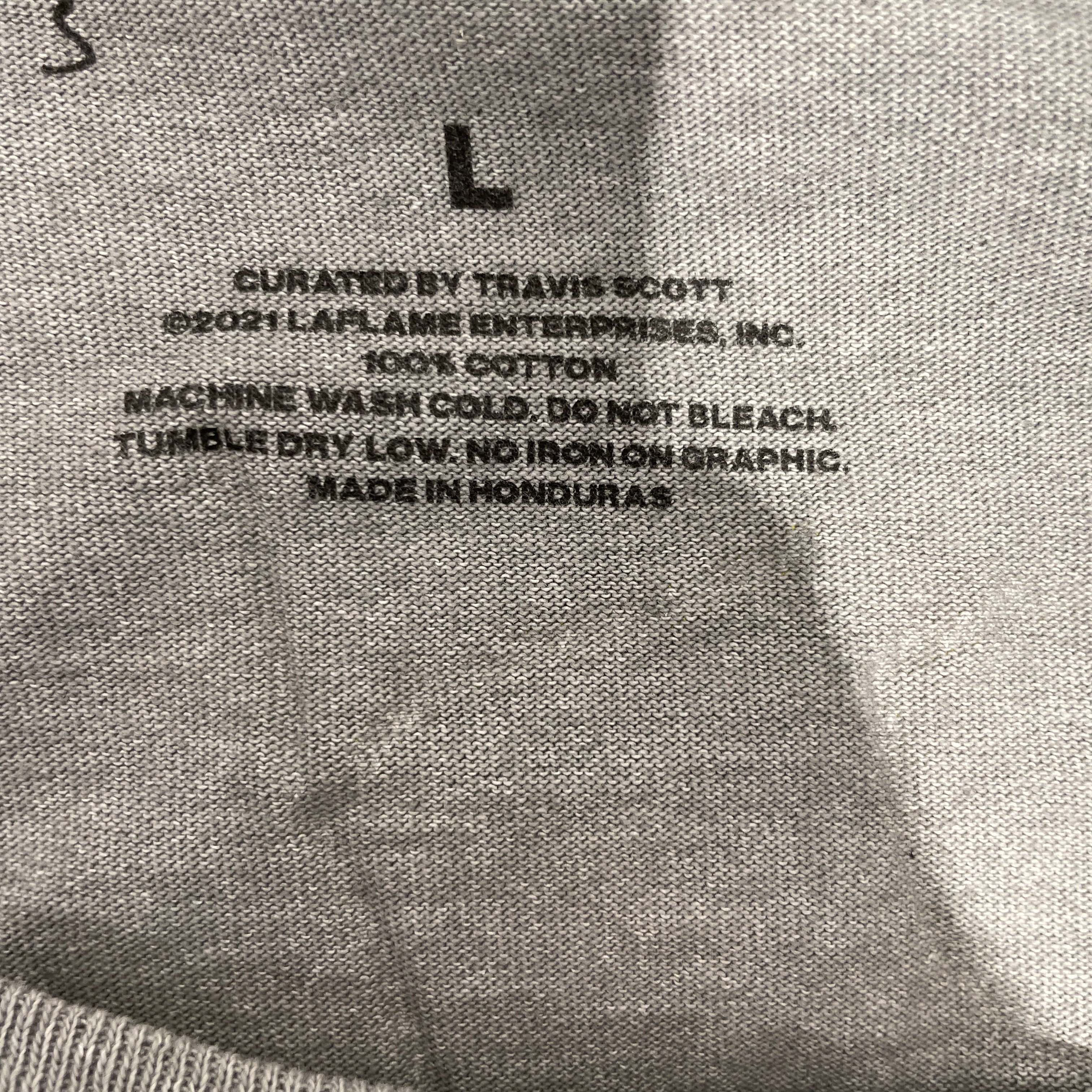 NEIGHBORHOOD/CACTUS JACK/T-Shirt/L/Cotton/GRY/All Over Print/ view 4