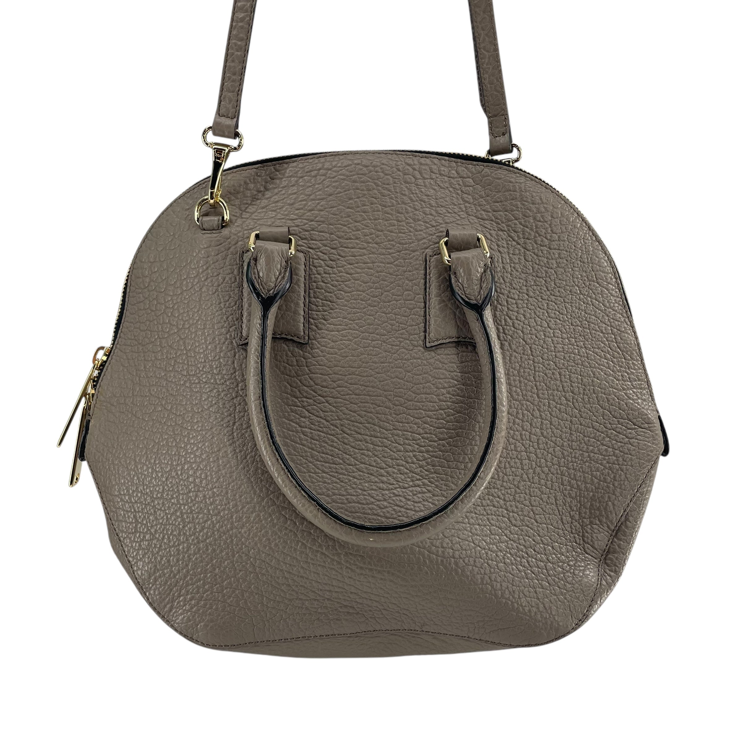 BURBERRYS/Hand Bag/Leather/GRY/ROUND BAG view 3