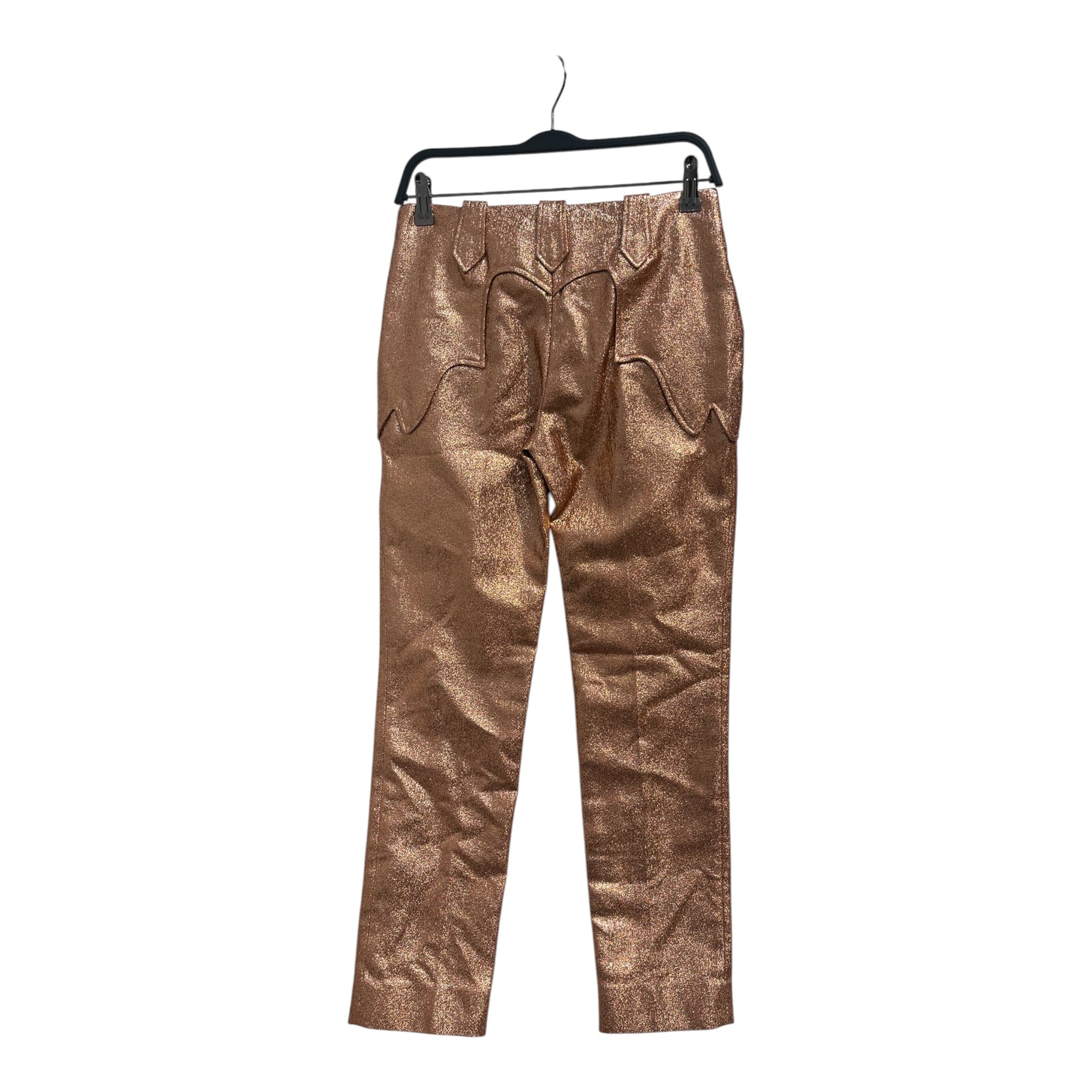 TOM FORD/Bottoms/36/Polyester/PNK/ROSE GOLD METALLIC COATED PANT view 2