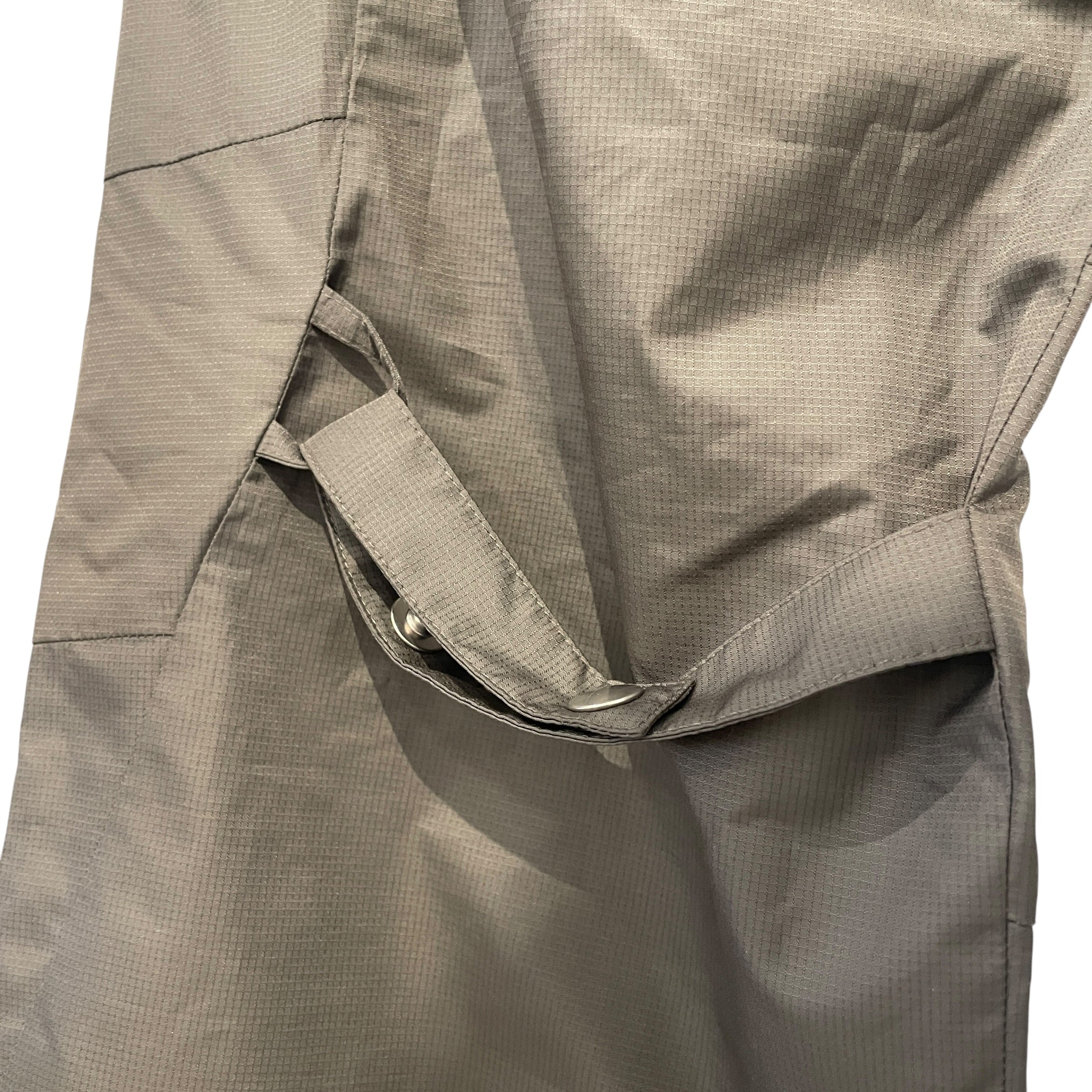 Kiko Kostadinov/Pants/46/Nylon/GRN/EMBROIDERED NYLON CARGO view 4