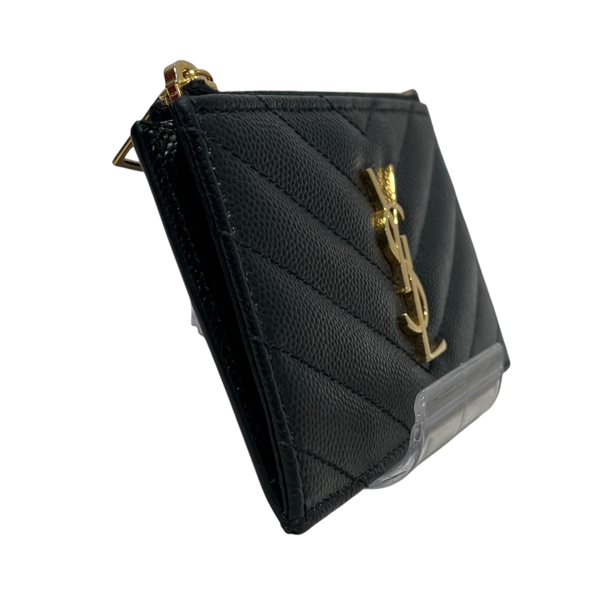 YVES SAINT LAURENT/Card Case/Leather/BLK/L's/CASSANDRE MATELASSE/GOLD view 6
