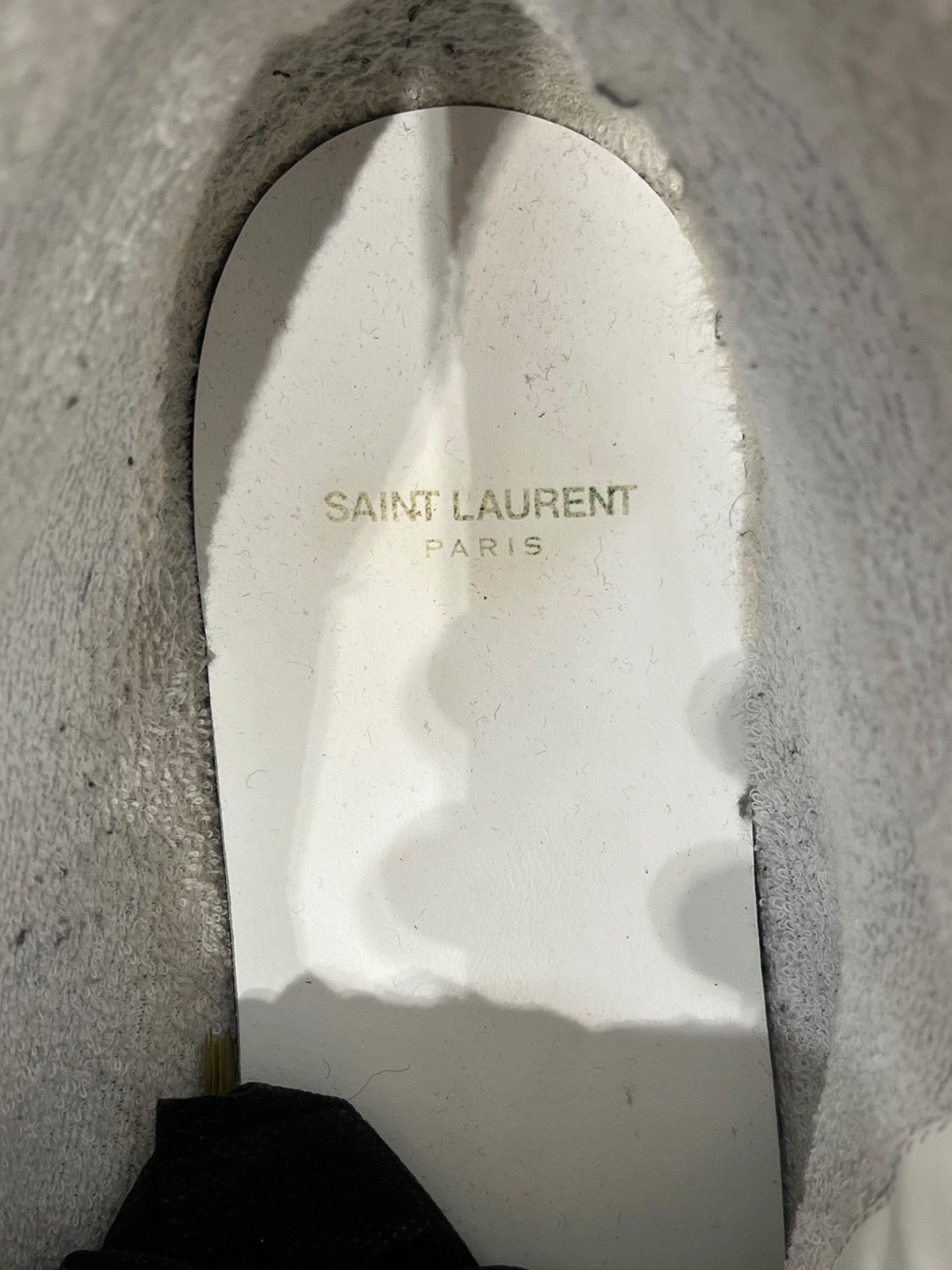 SAINT LAURENT/Hi-Sneakers/EU 45/Leather/SLV/COURT CLASSIC SL/10H MID view 4