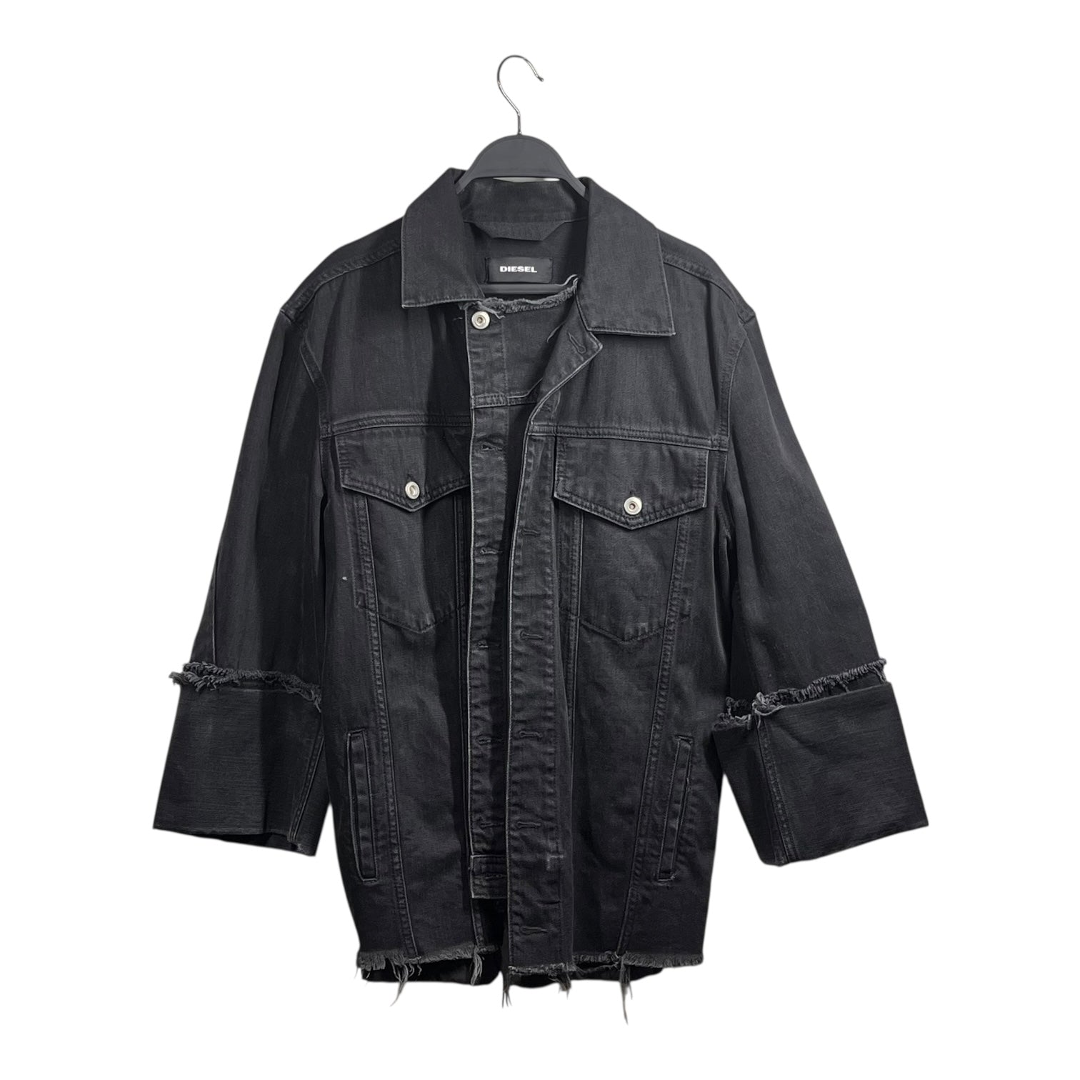 DIESEL/Denim Jkt/XXS/Denim/BLK/DOUBLE LAYER DENIM JKT view 1