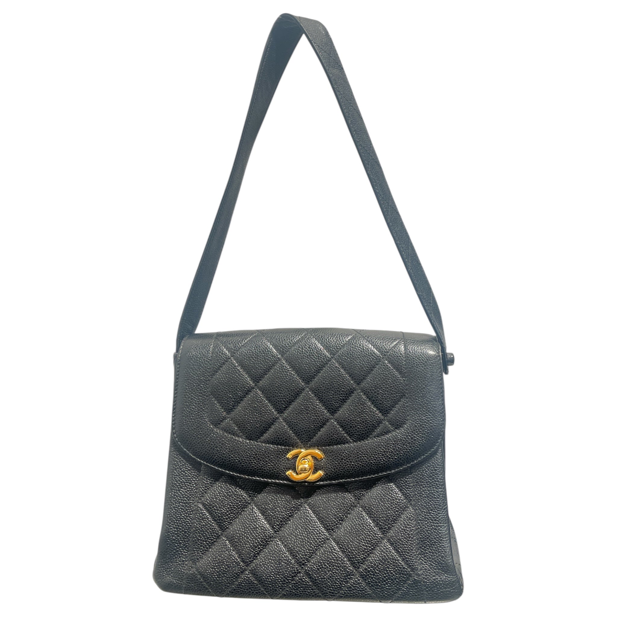 CHANEL/Bag/Leather/BLK/Caviar Quilted Shoulder Bag view 1