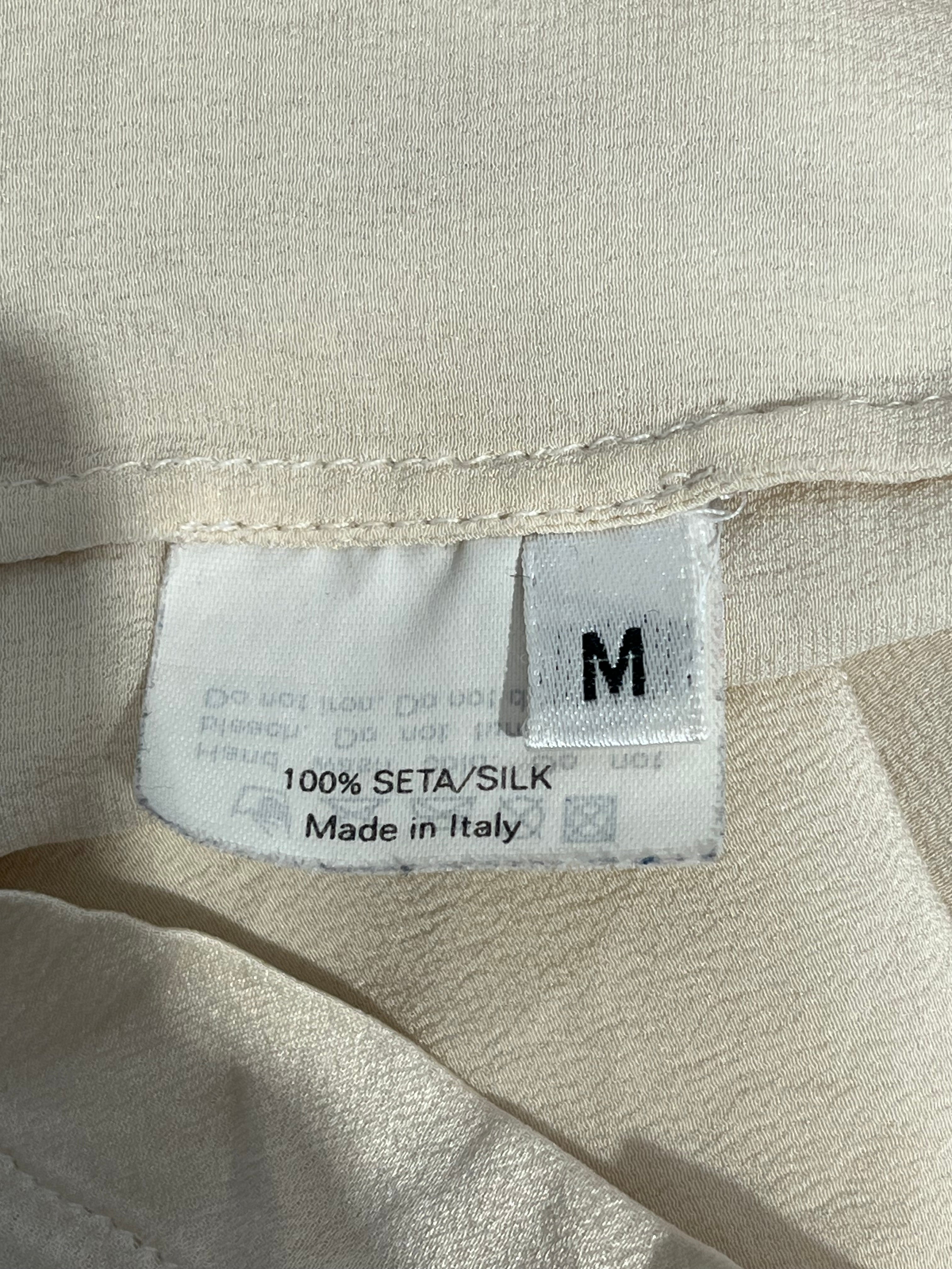 YVES SAINT LAURENT/SS Blouse/M/Silk/BEG/SILK BLOUSE view 4
