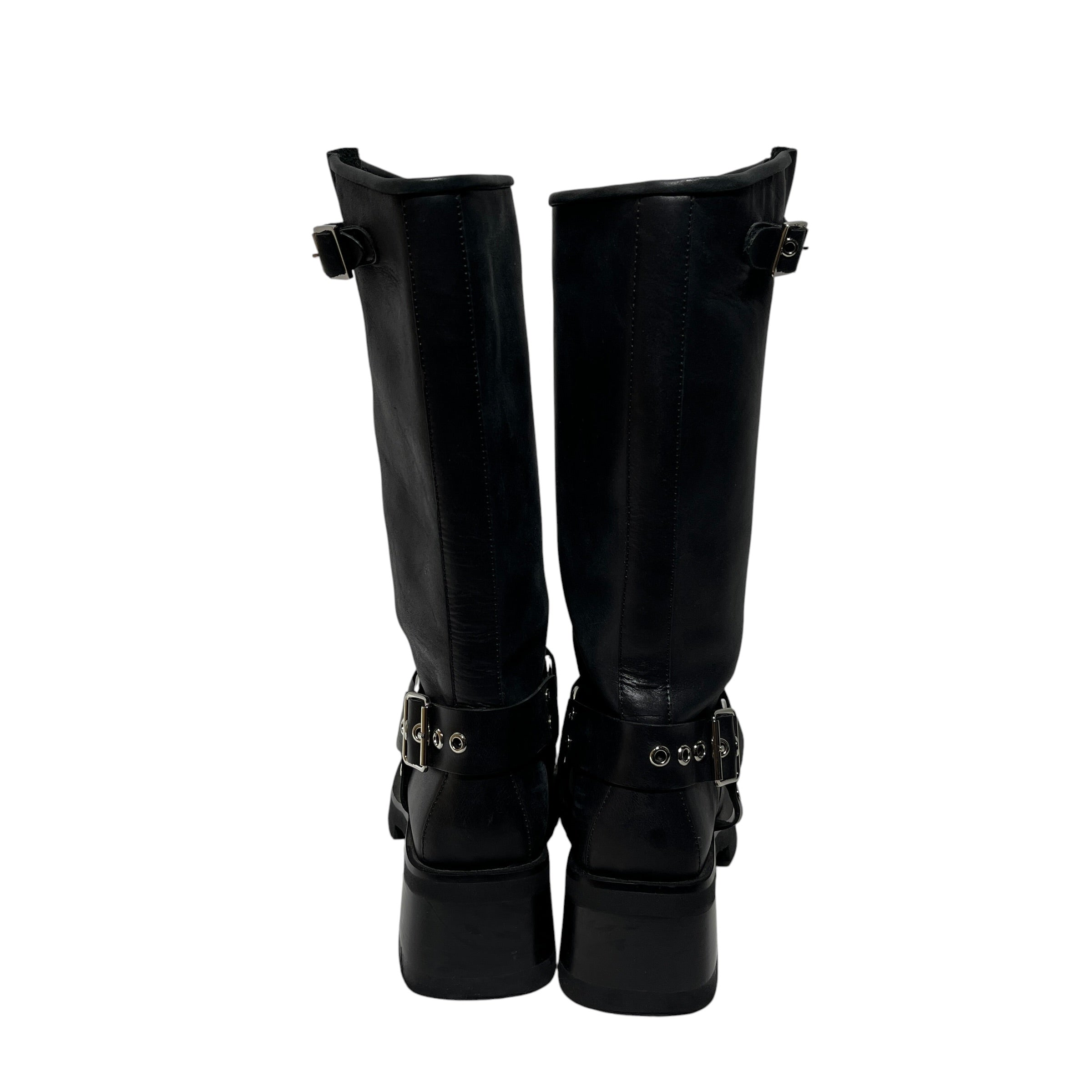 Jeffrey Campbell/Biker Boots/US 10/Leather/BLK/PLATFORM MOTO BOOTS view 3