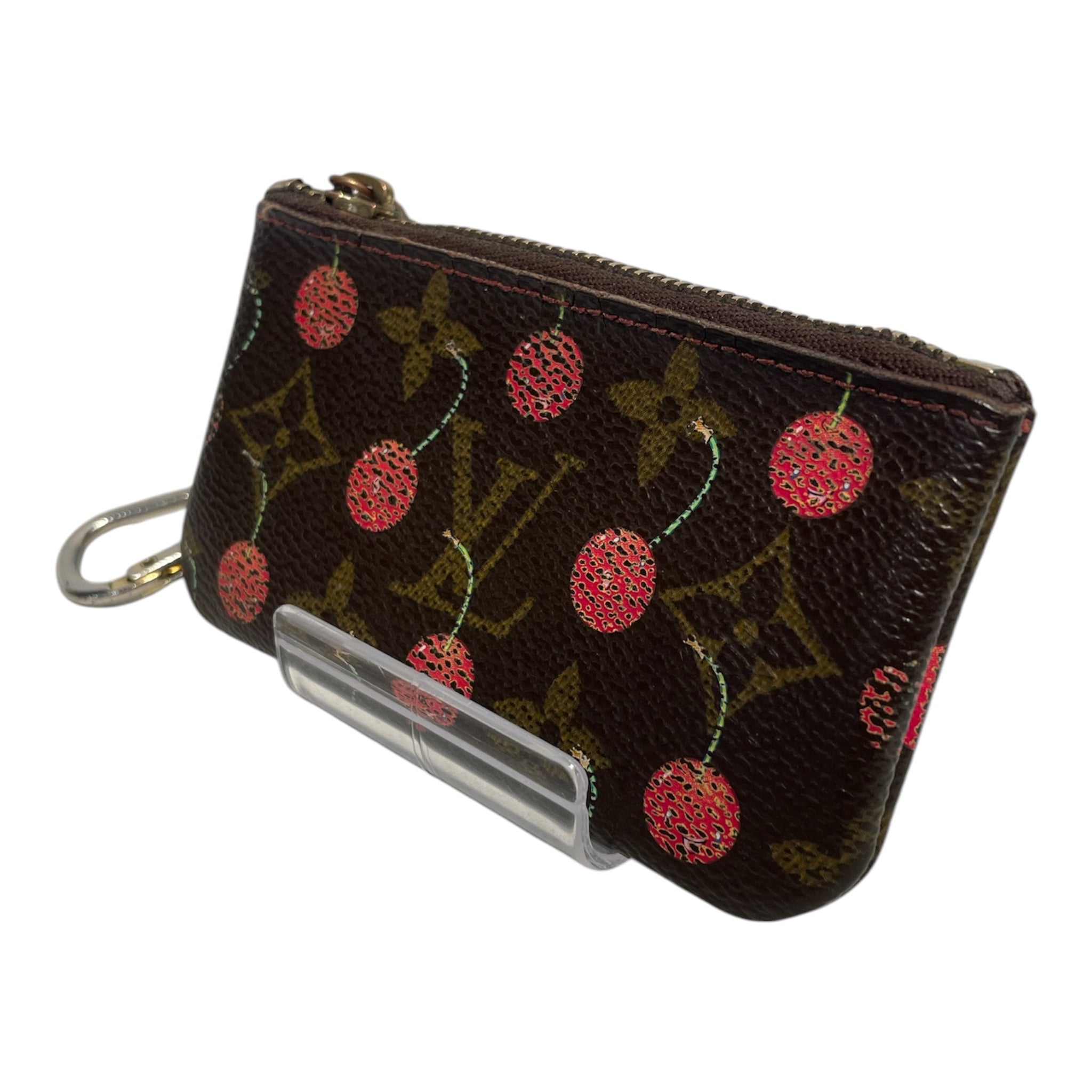 LOUIS VUITTON/Coin Wallet/Monogram/Leather/BRW/Cerises Key Pouch view 2