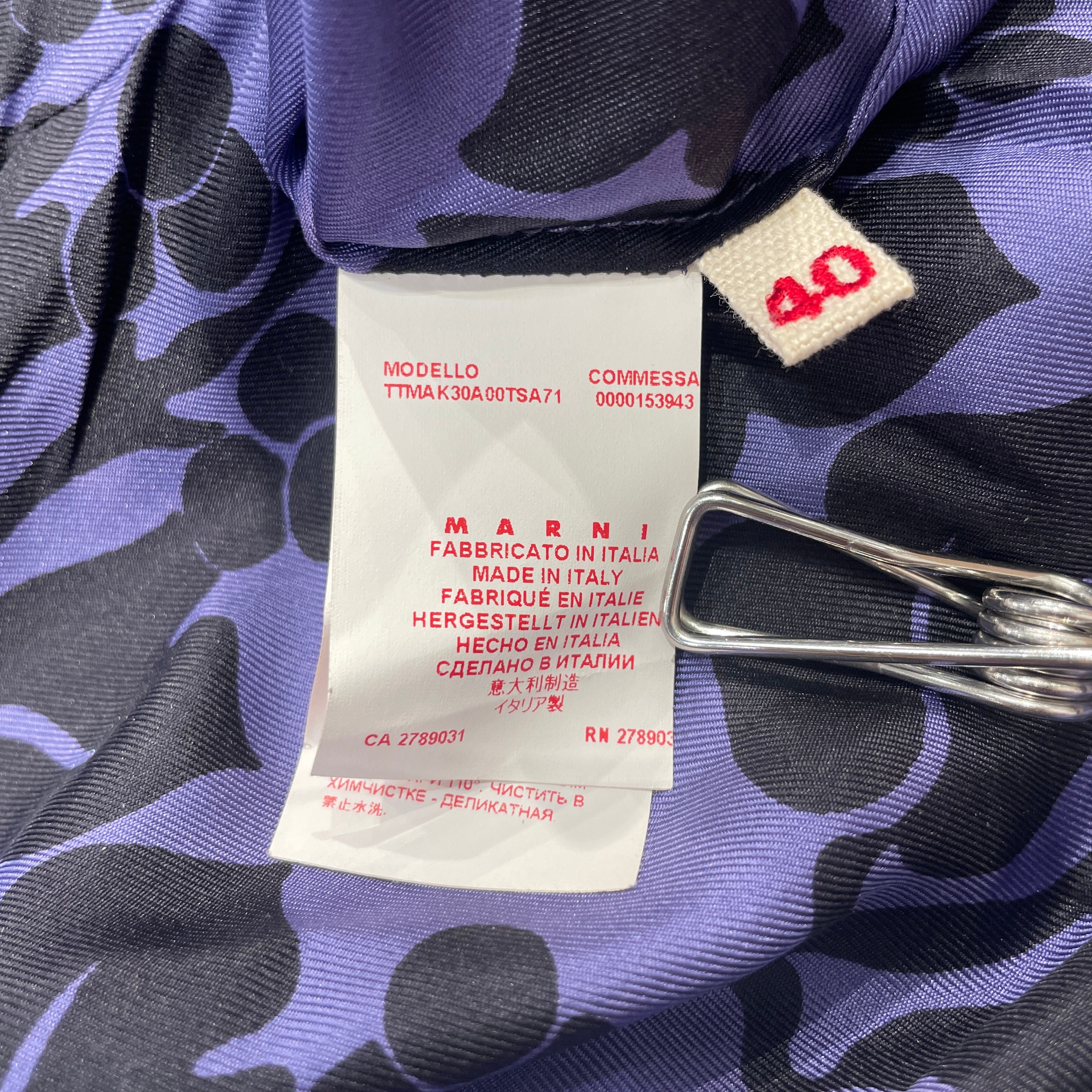 MARNI/Blouse/40/Floral Pattern/Silk/PPL/ view 4