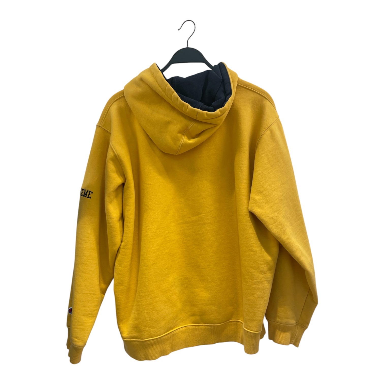 Supreme/Champion/Hoodie/XL/Cotton/YEL/YELLOW W/NAVY INTERIOR HOODIE view 2