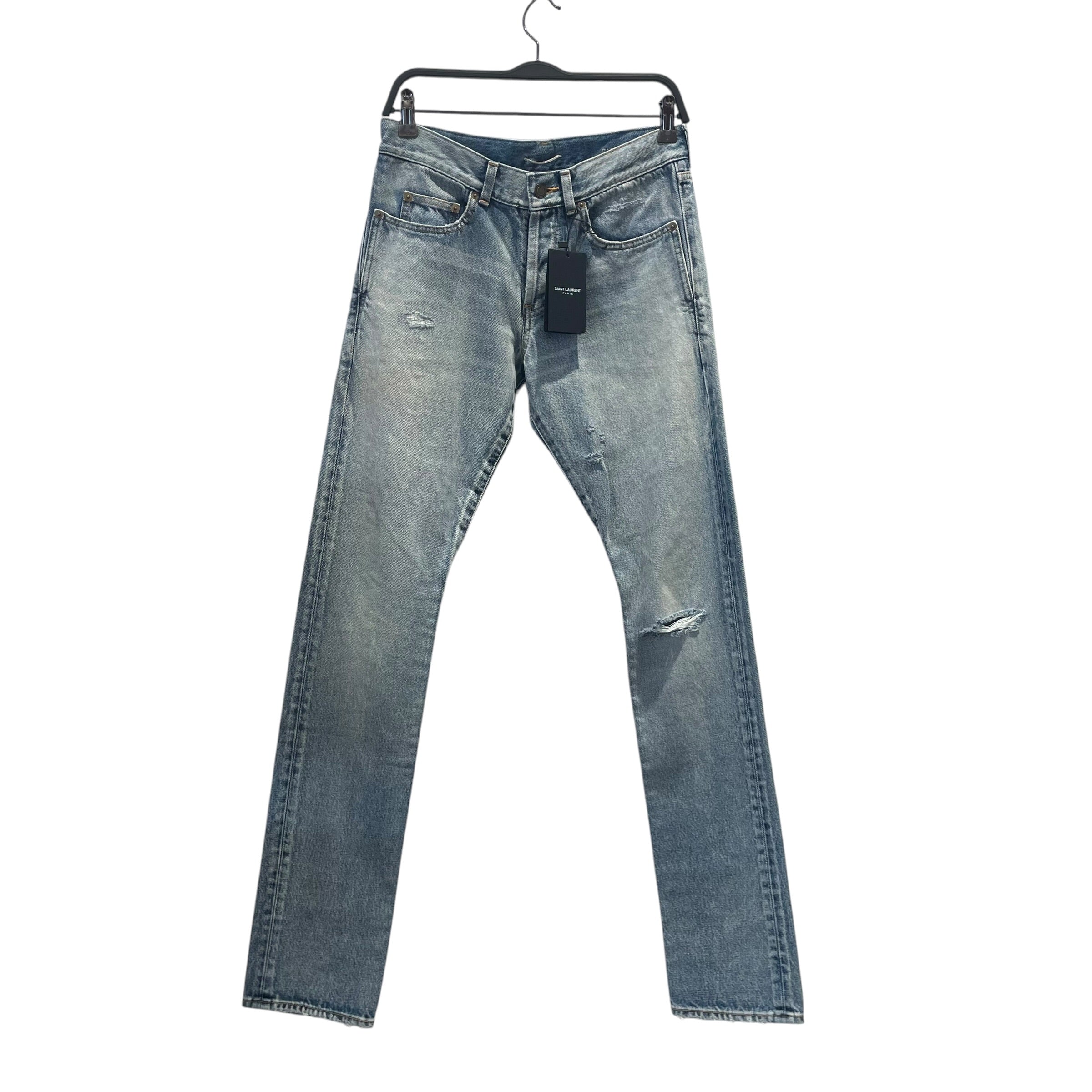 SAINT LAURENT/Skinny Pants/28/Denim/IDG/REPAIRED KNEE BLOWIUT view 1