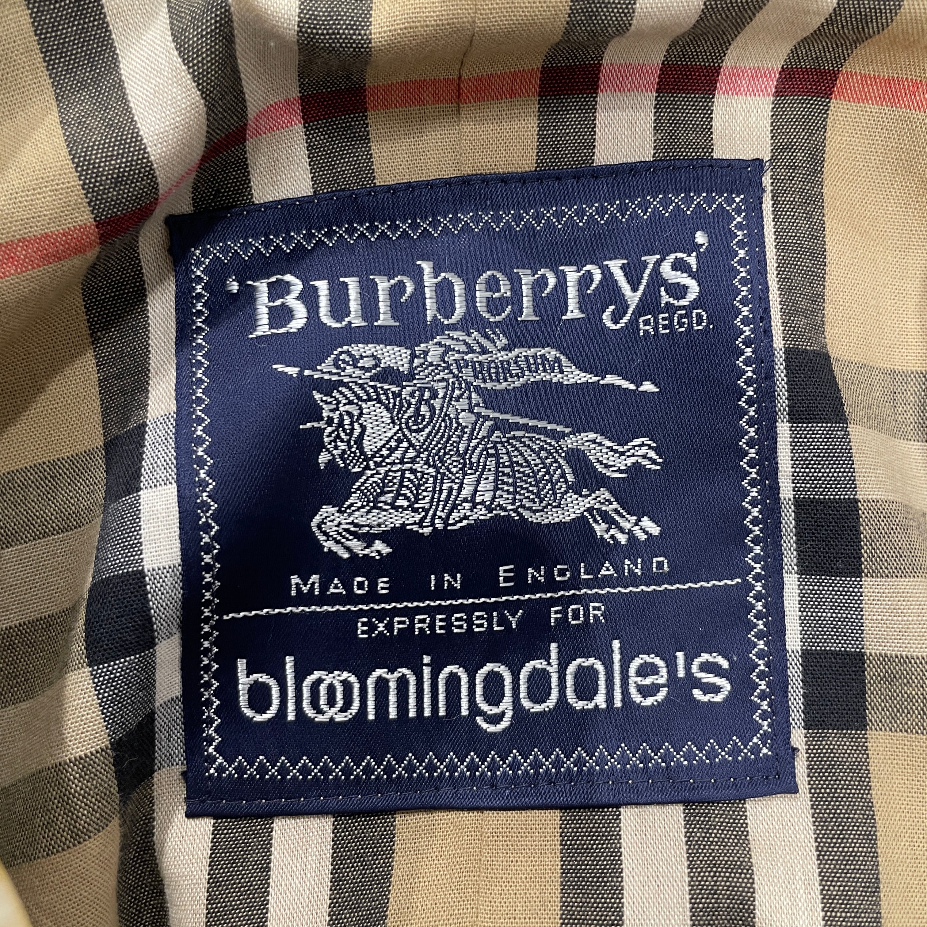 BURBERRY LONDON/Trench Coat/Cotton/CML/BURBERRY/BLOOMINGDALE LOGO view 3