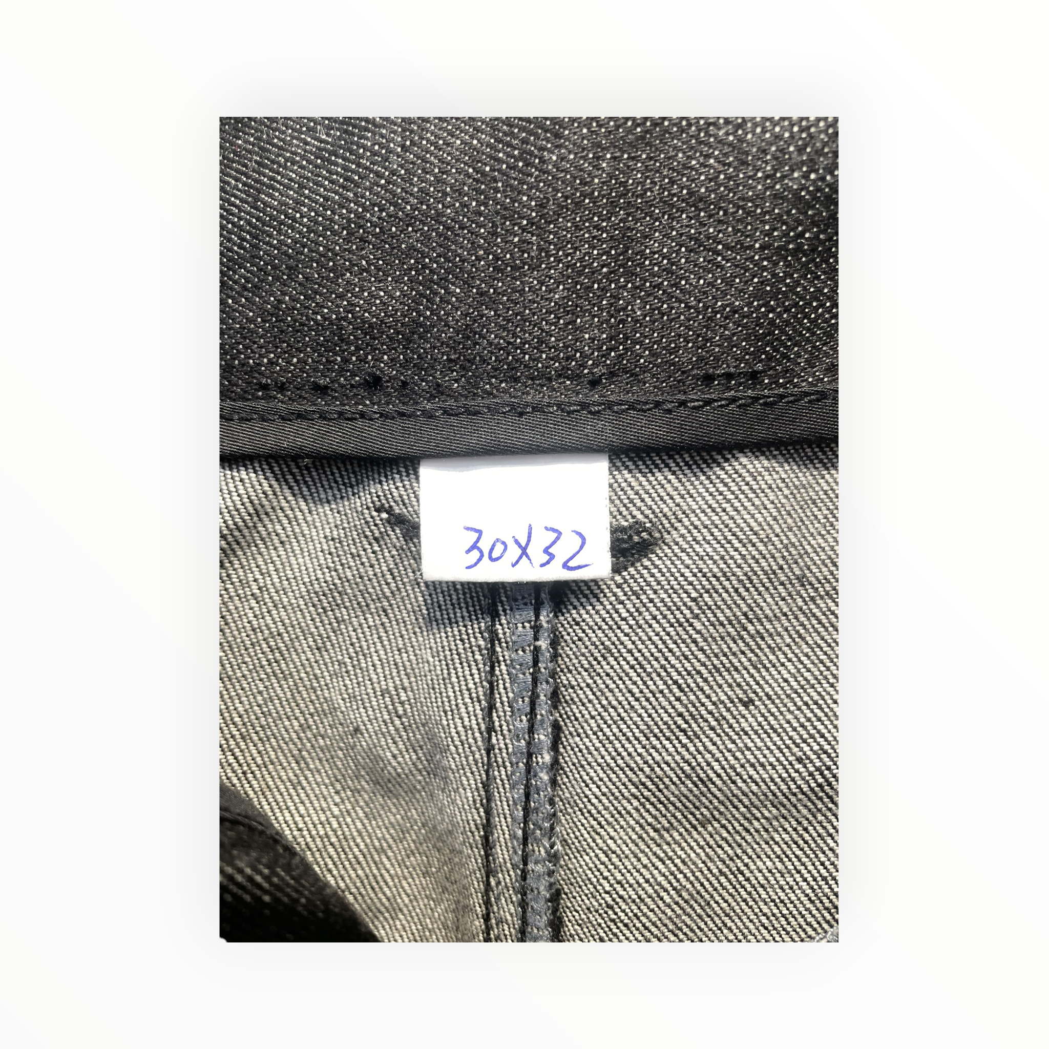 SEVEN3SEVENS/Straight Pants/30/Cotton/BLK/SELVEDGE view 3