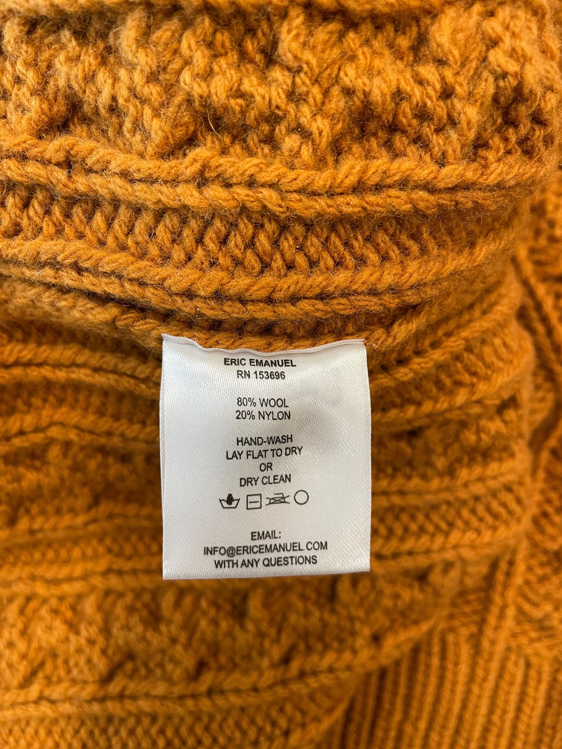Eric Emanuel/Heavy Sweater/L/Border/Cotton/ORN/ view 5