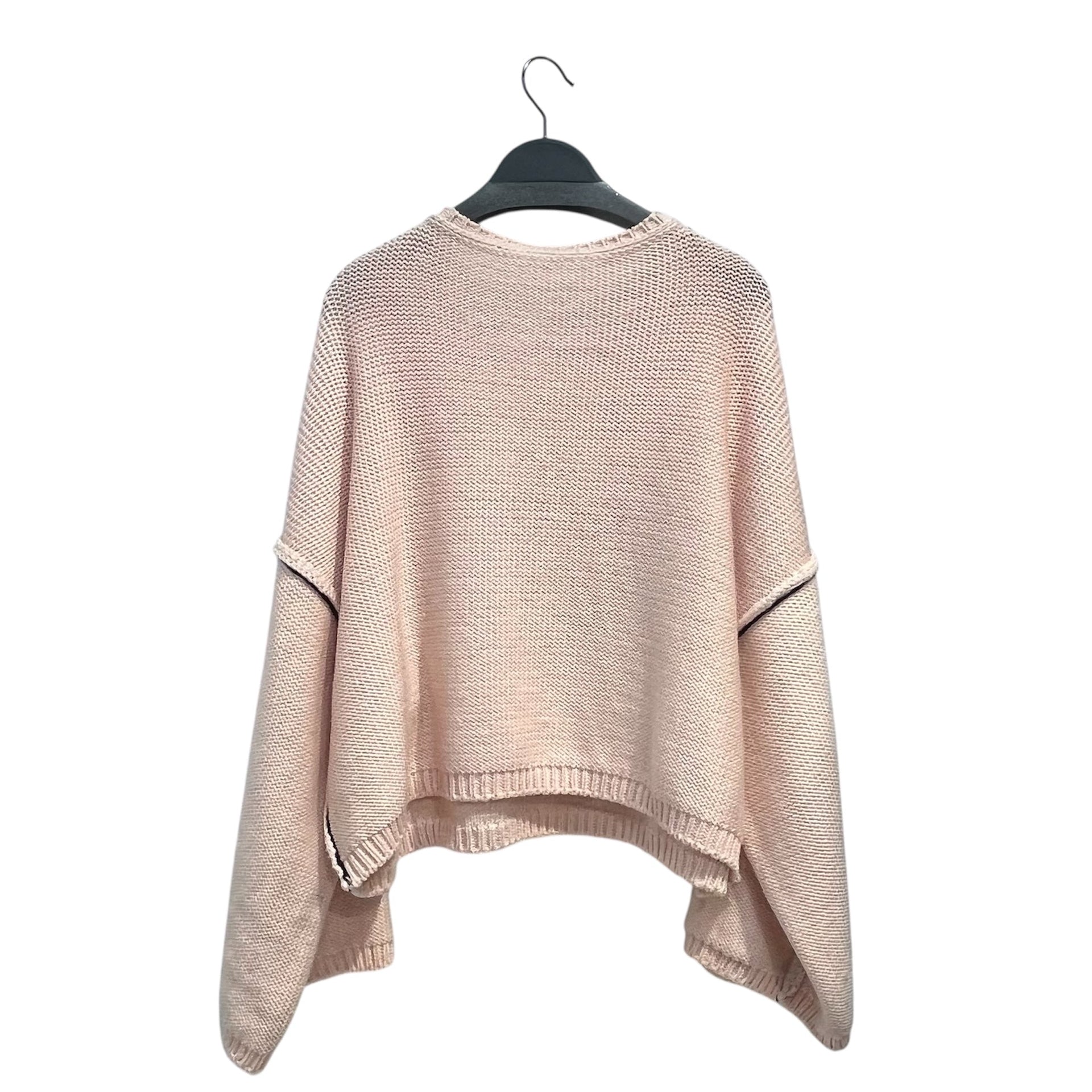 RAF SIMONS/Heavy Sweater/L/Wool/PNK/TEENAGE DREAMS CROPPED SWEATER view 2