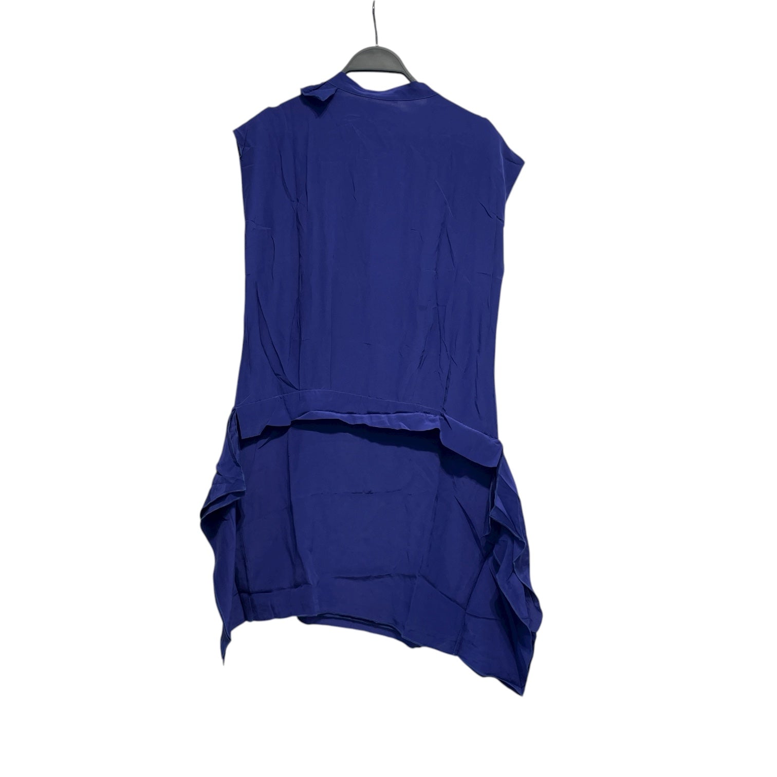 MIU MIU/Tunic Dress/38/Silk/BLU/COLBALT BLUE RUFFLE DRESS view 2