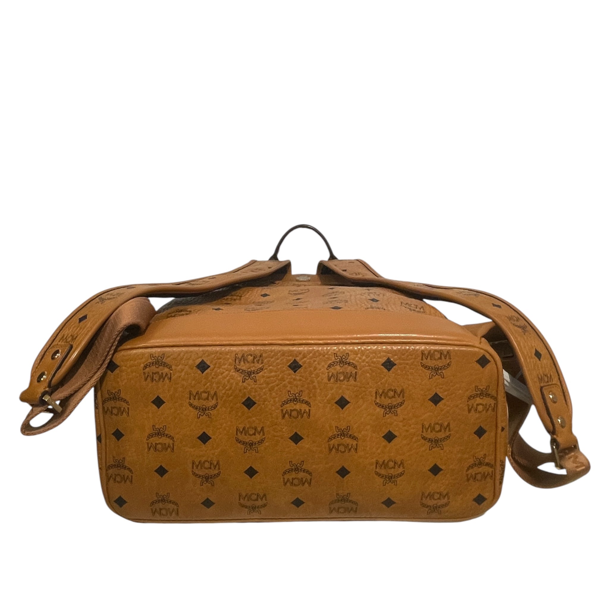 MCM/Backpack/Monogram/Leather/CML/Chevron Stripe view 3