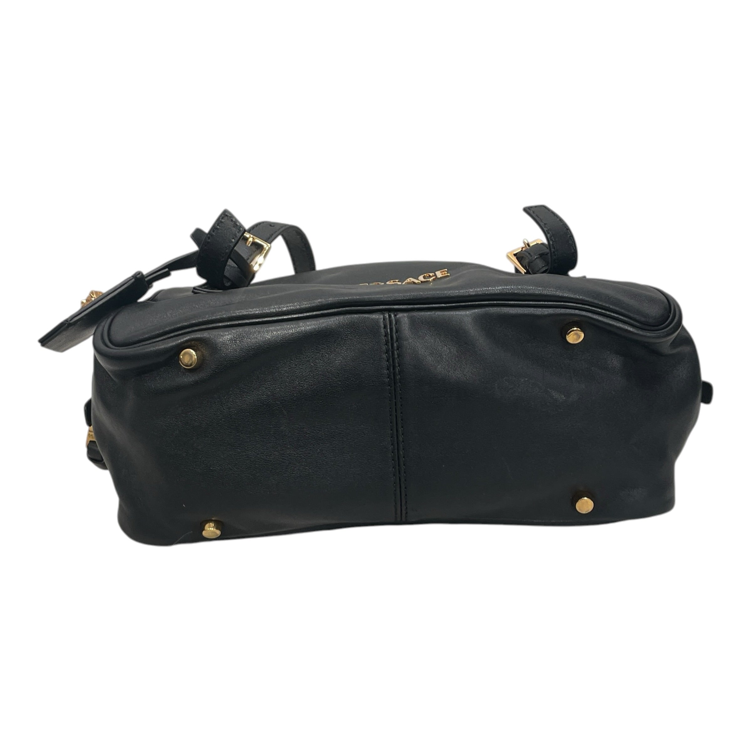 VERSACE/Hand Bag/Leather/BLK/BAGETTE BAG GOLD HARDWARE view 3
