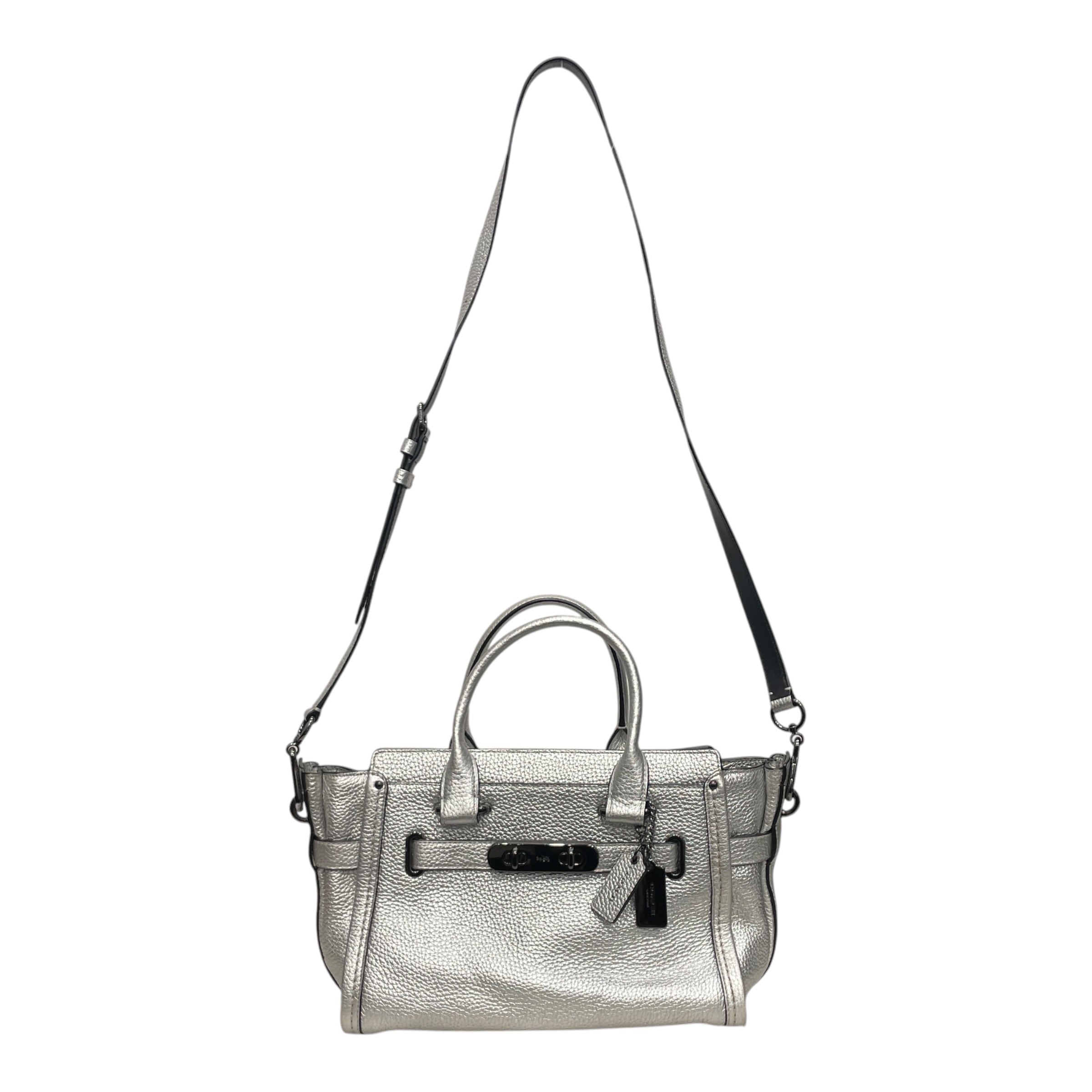 COACH/Cross Body Bag/Leather/SLV/SWAGGER STATCHEL view 1