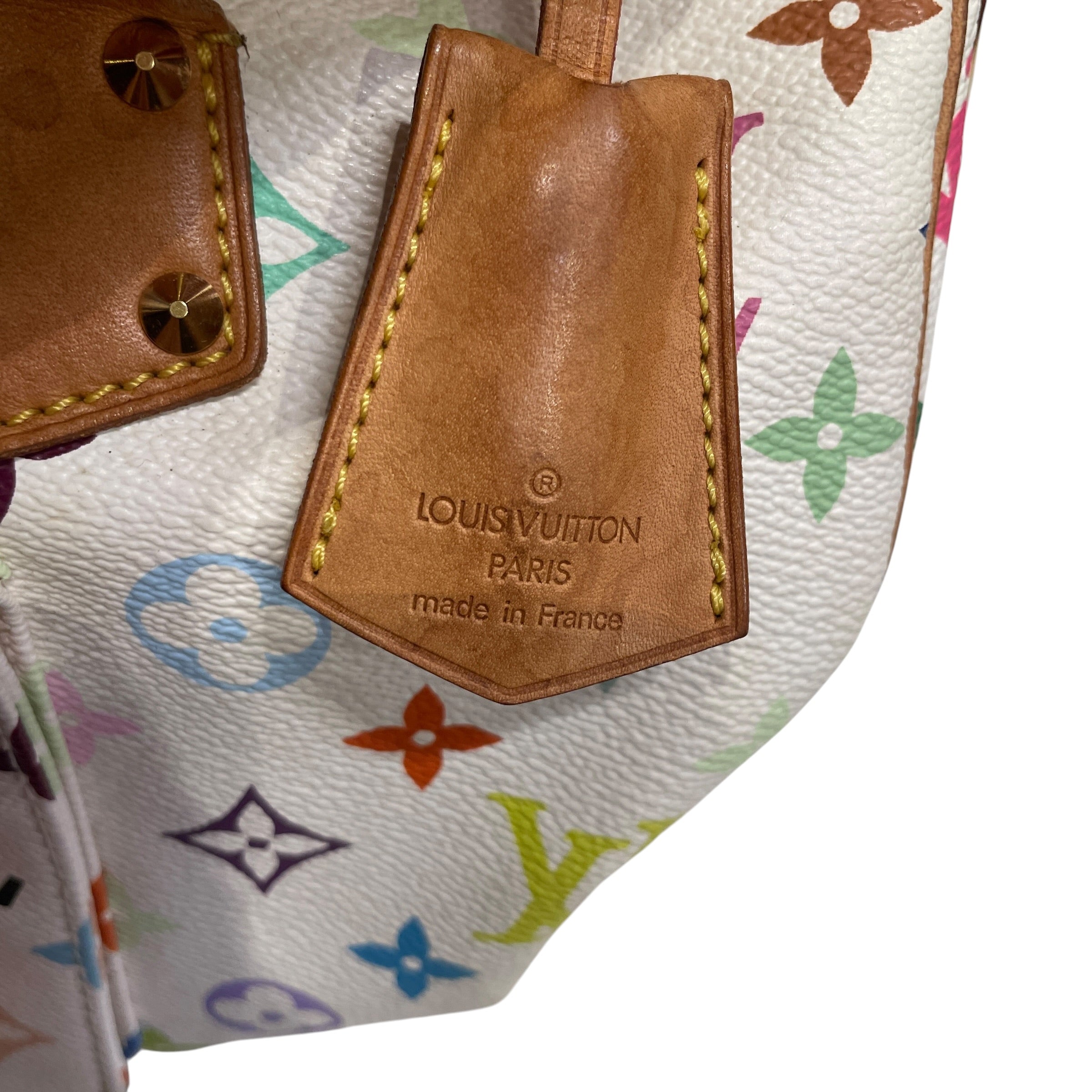 LOUIS VUITTON/Bag/Monogram/Leather/WHT/SPEEDY 30 MULTICOLORE view 5