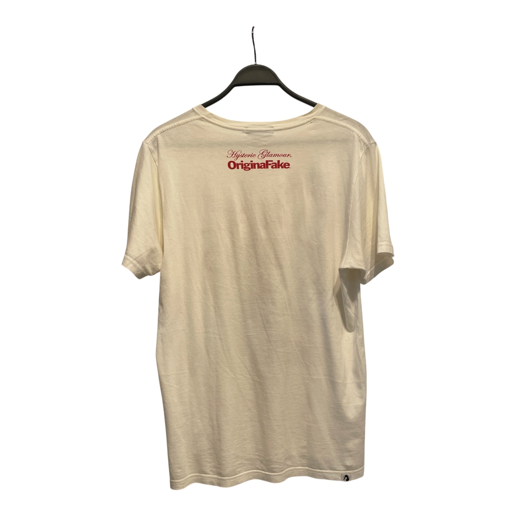 HYSTERIC GLAMOUR/Original Fake/T-Shirt/L/Cotton/WHT/Graphic/KAWS view 2
