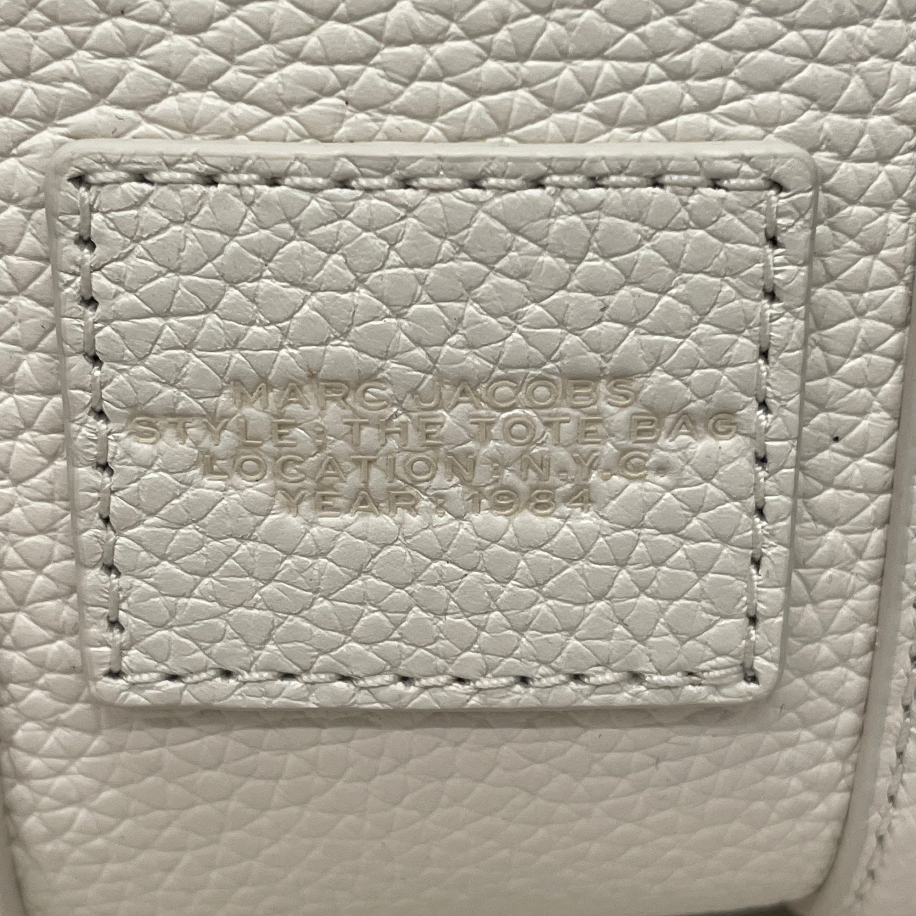 MARC JACOBS/Hand Bag/Leather/WHT/THE TOTE BAG/NANO view 4