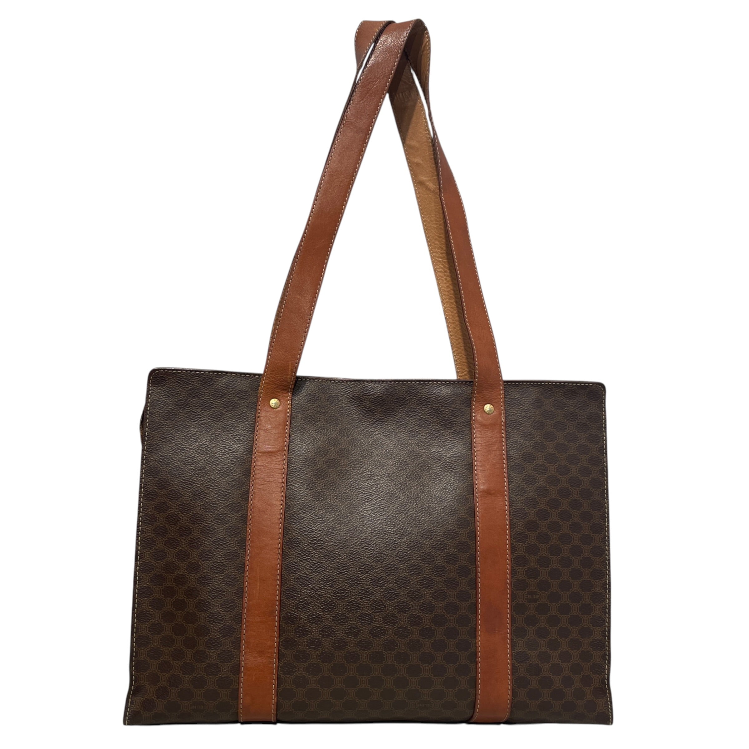 CELINE/Hand Bag/Monogram/Leather/BRW/Monogram Handbag view 2