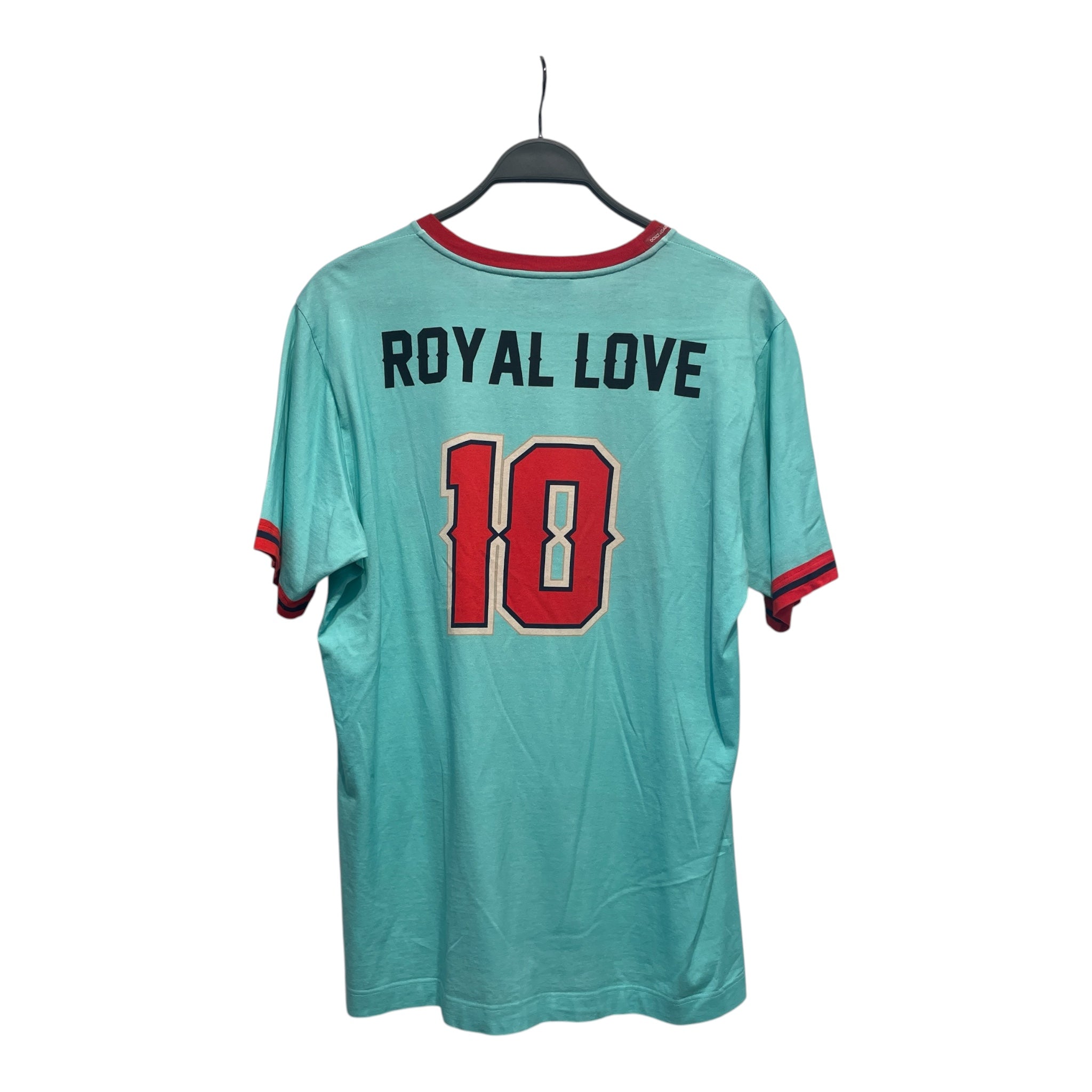 DOLCE&GABBANA/T-Shirt/52/Cotton/BLU/Graphic/baseball view 2