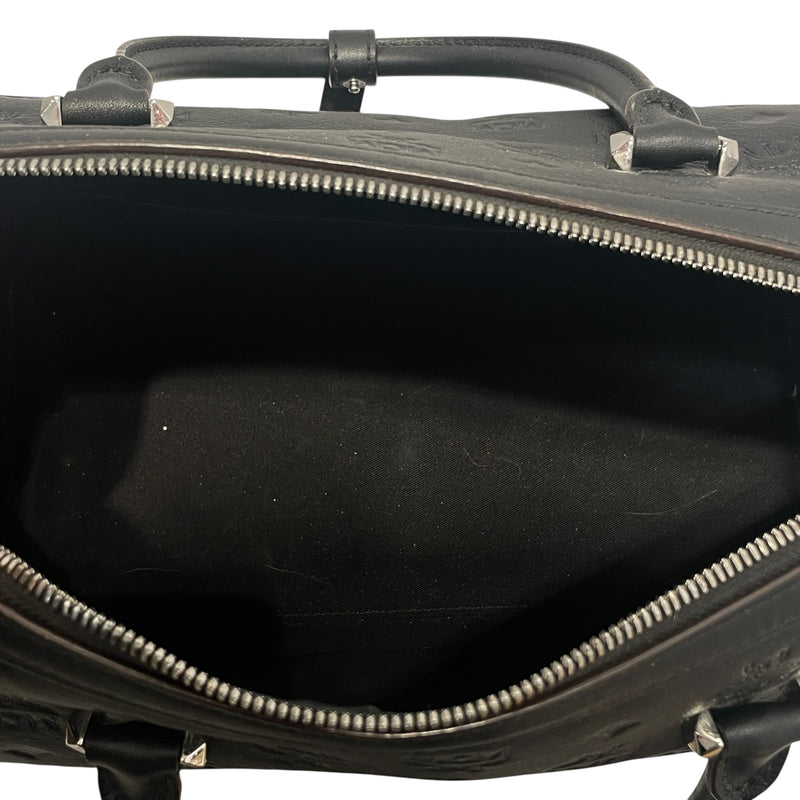 MCM/Boston Bag/OS/Monogram/Leather/BLK/Calfskin Ottomar Boston Bag