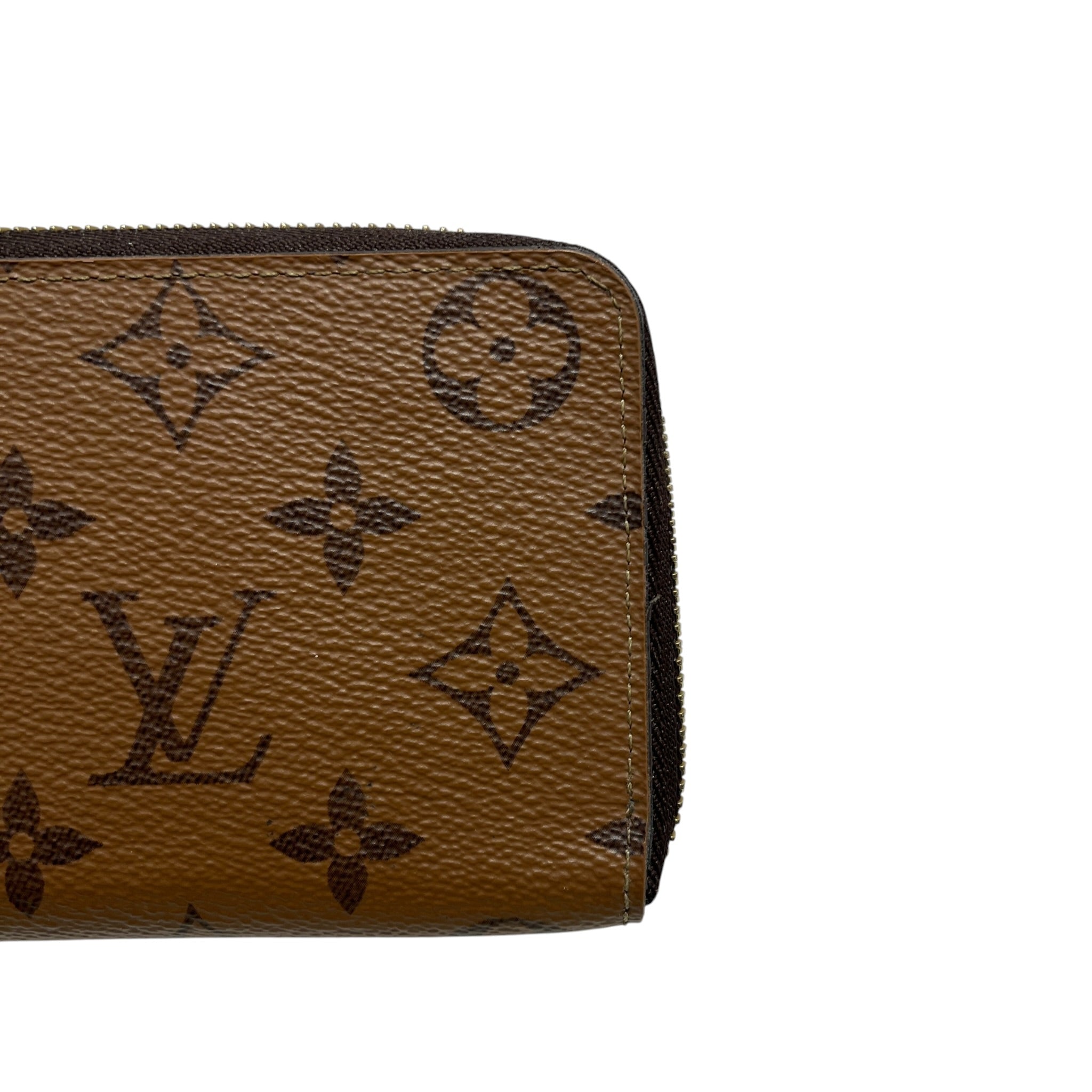 LOUIS VUITTON/Long Wallet/Monogram/Leather/BRW/L's/Reverse Monogram Clemence view 10