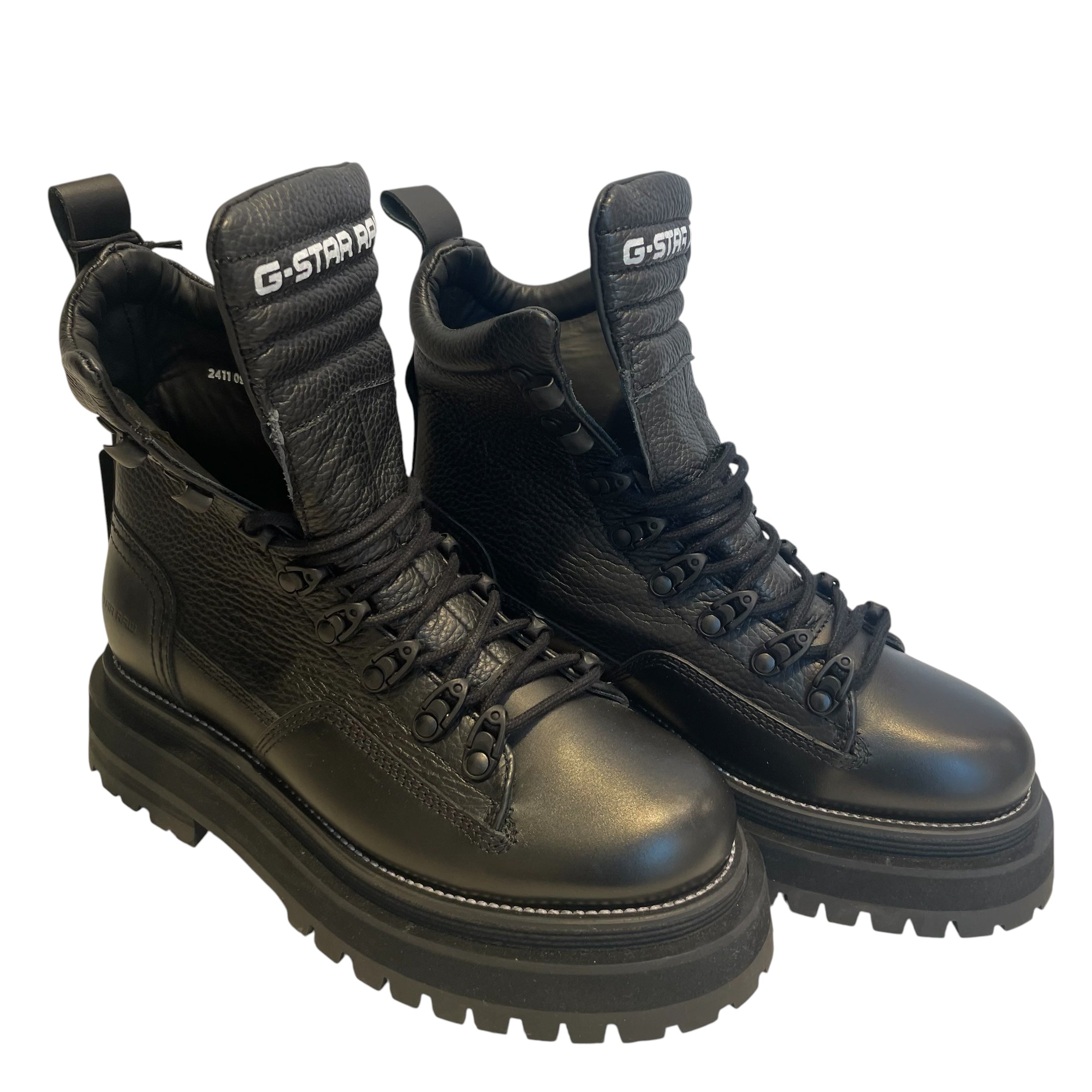 G-STAR RAW/Biker Boots/US 7/Leather/BLK/G-Star on tongu/blk hardware view 1