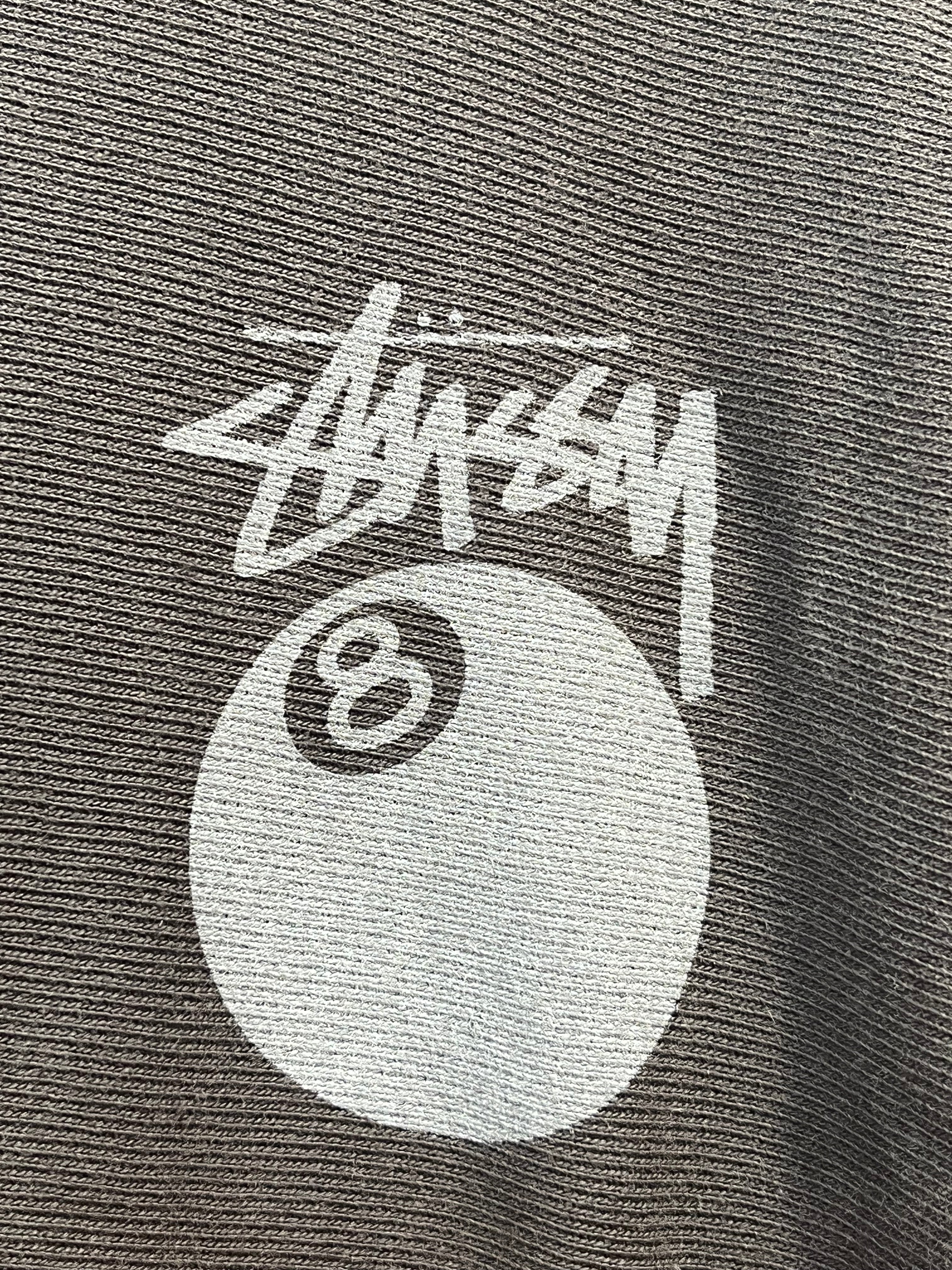 STUSSY/Hoodie/S/Cotton/BLK/8 ball logo view 5