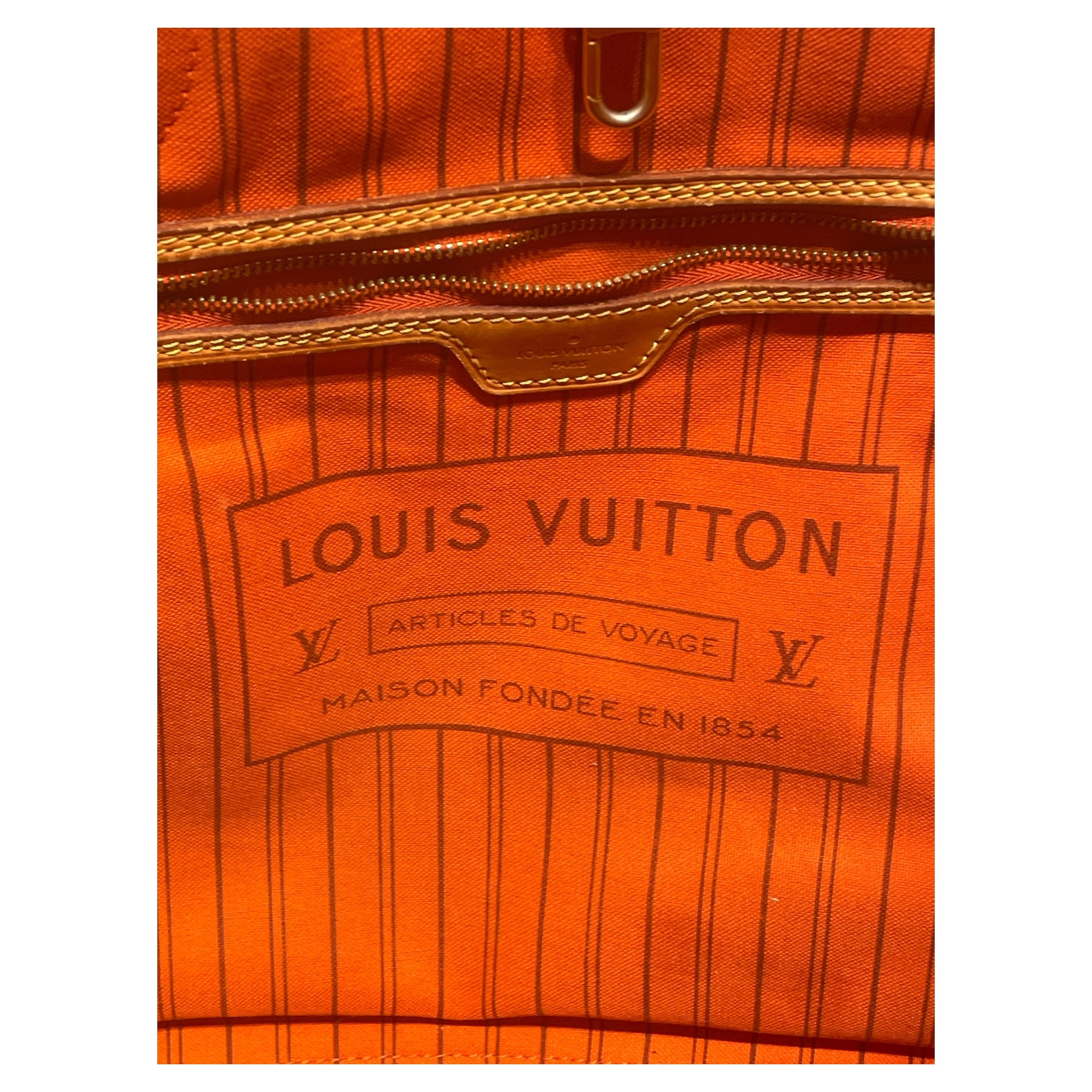 LOUIS VUITTON/Tote Bag/Monogram/BRW/MM NEVERFULL ORANGE view 3
