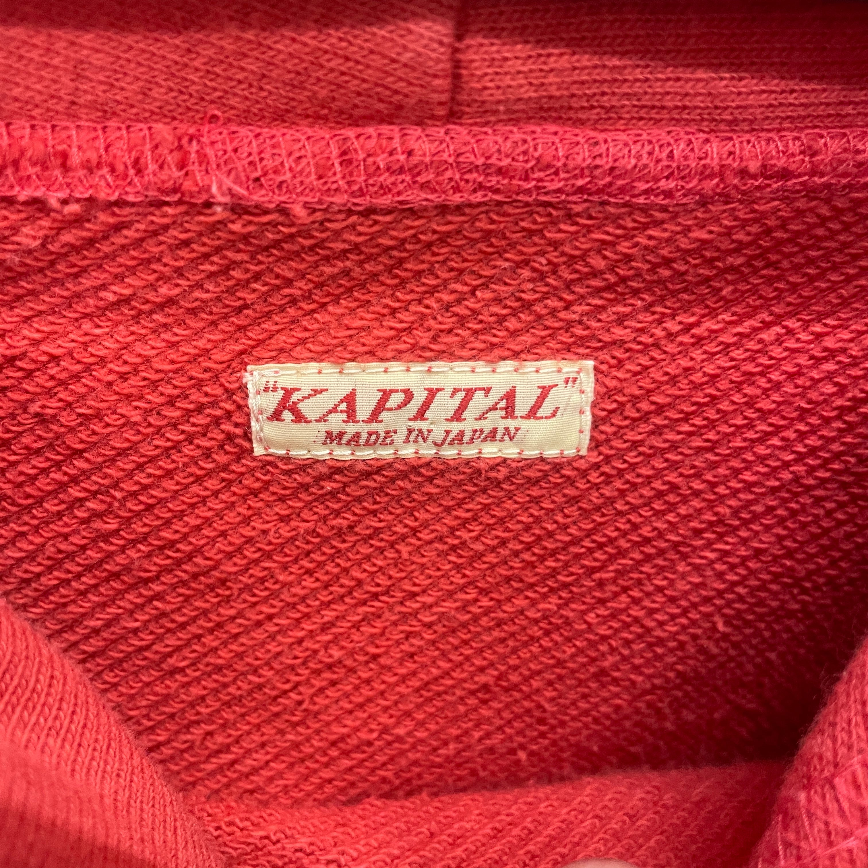KAPITAL/Hoodie/Graphic/Cotton/RED/'boro borough massacre' view 3