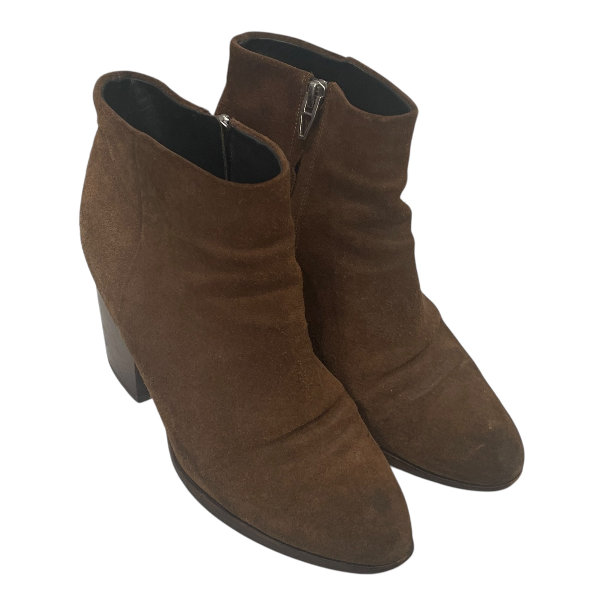 Alexander Wang/Ankle Boots/EU 36.5/Suede/BRW/HEEL CUTOUT SUEDE BOOT view 1