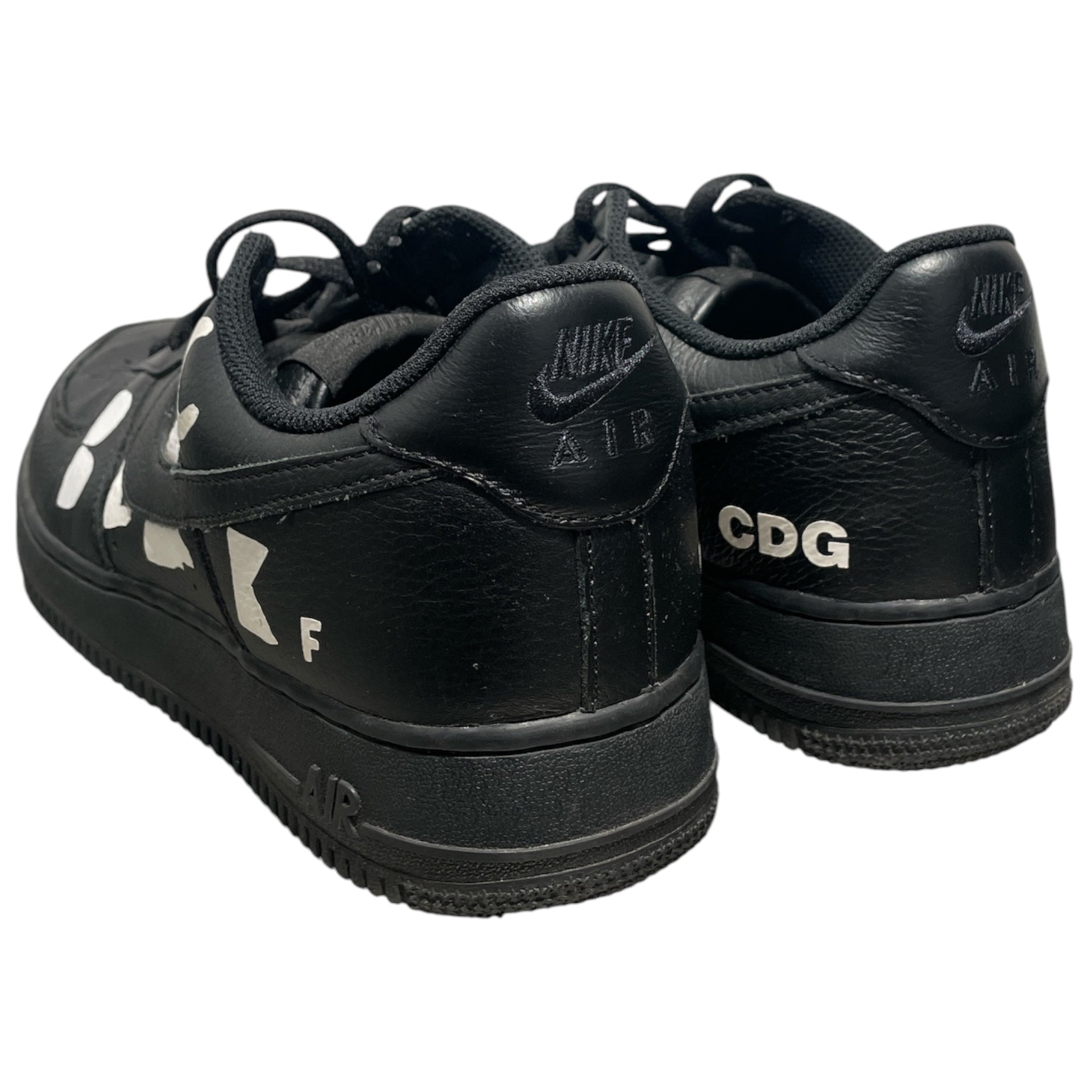 NIKE/COMME des GARCONS/Low-Sneakers/US 10.5/Leather/BLK/Air Force 1 Low Retro Sp view 2