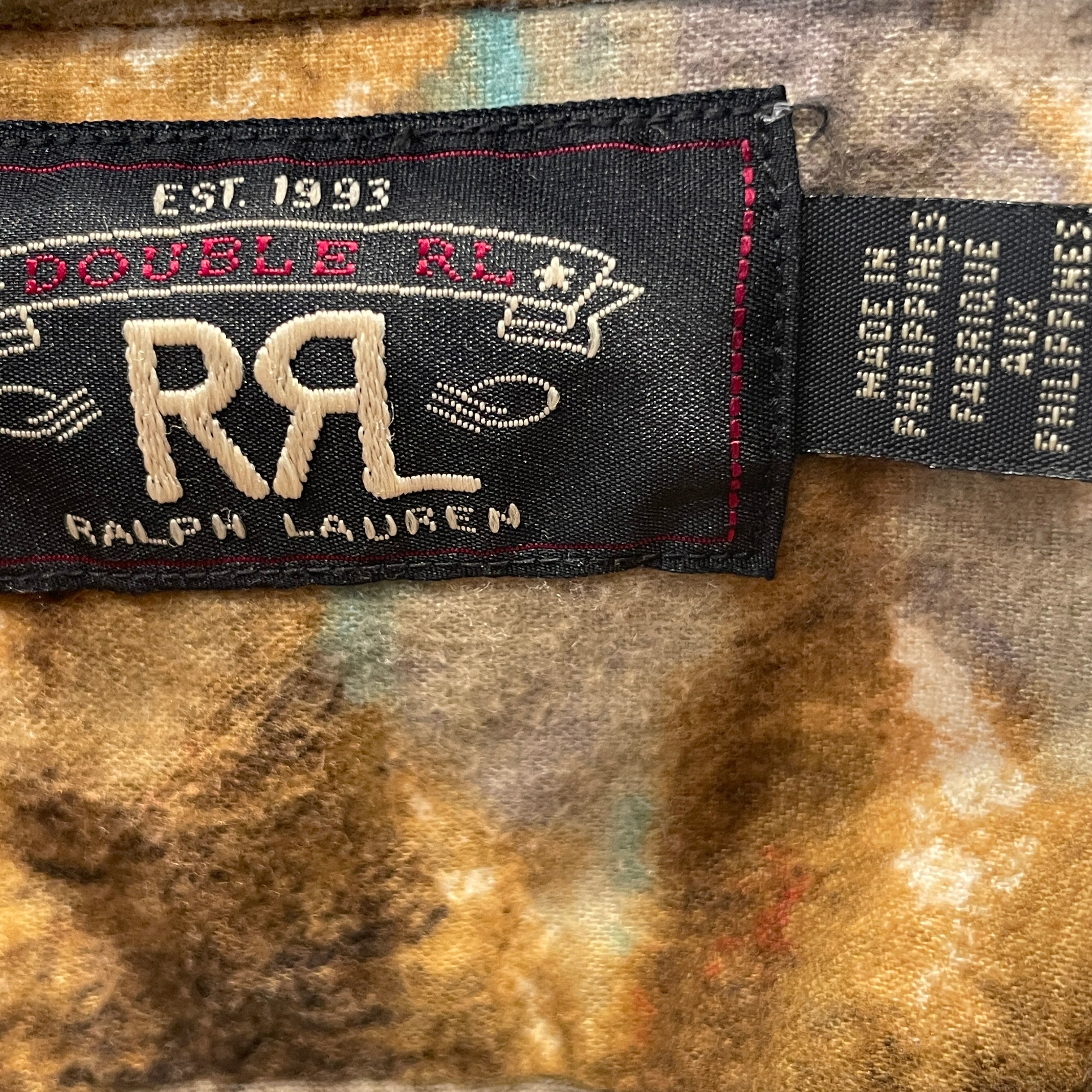 RRL/LS Shirt/M/Cotton/CML/All Over Print/deer view 3