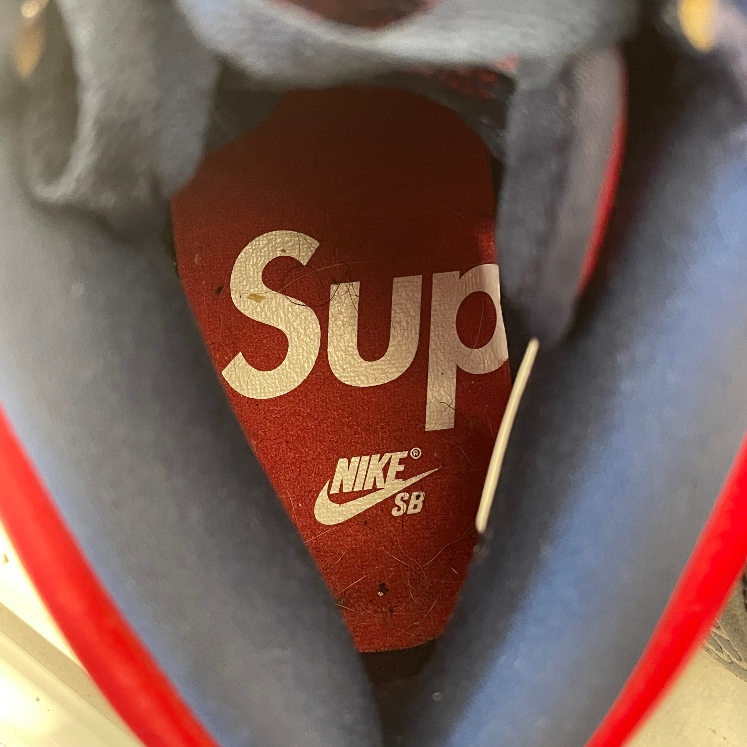 NIKE/Supreme/DUNK HIGH OG QS/Hi-Sneakers/US 8/Leather/RED/DN3741-600 view 4