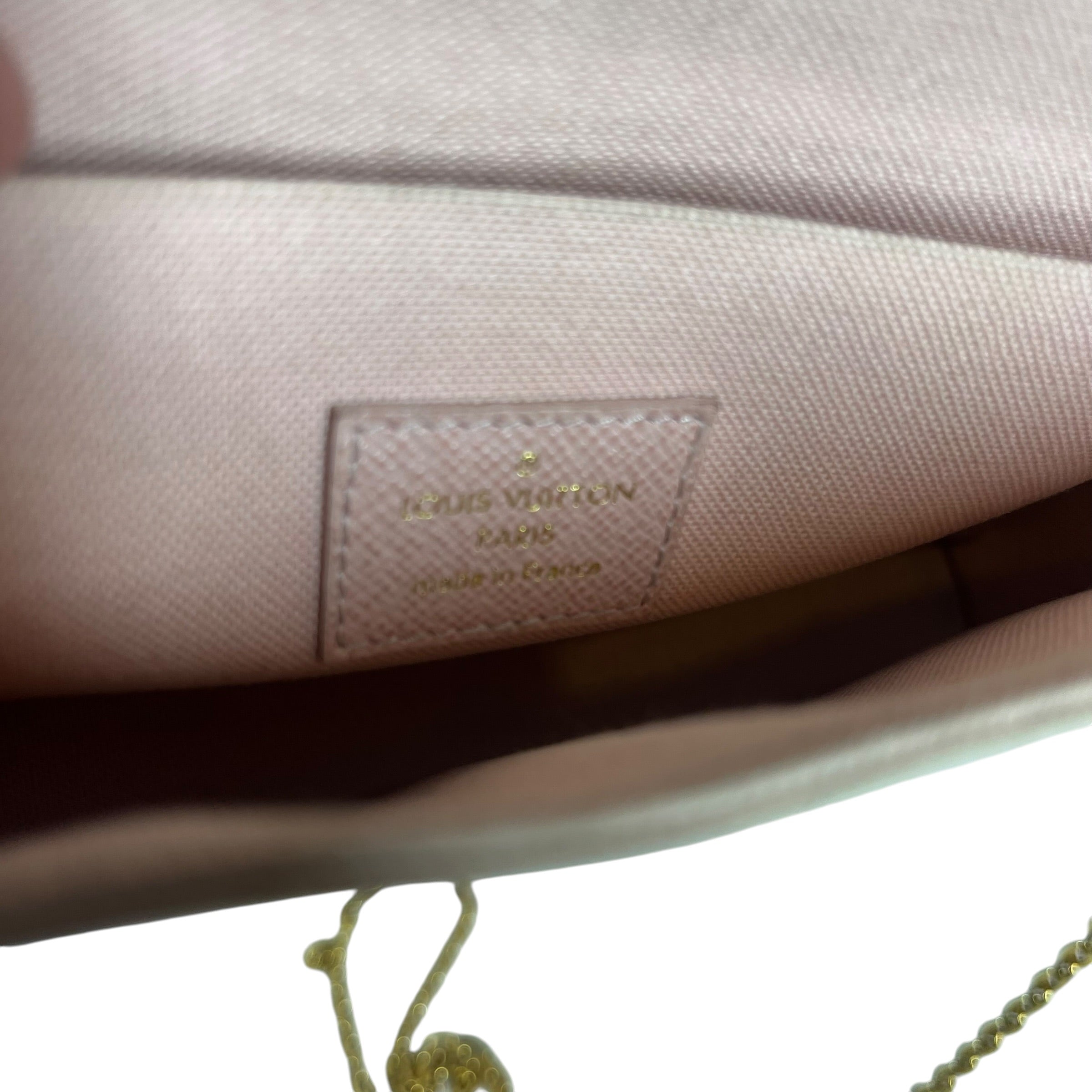 LOUIS VUITTON/Cross Body Bag/Monogram/Leather/WHT/damier azur pochette view 5