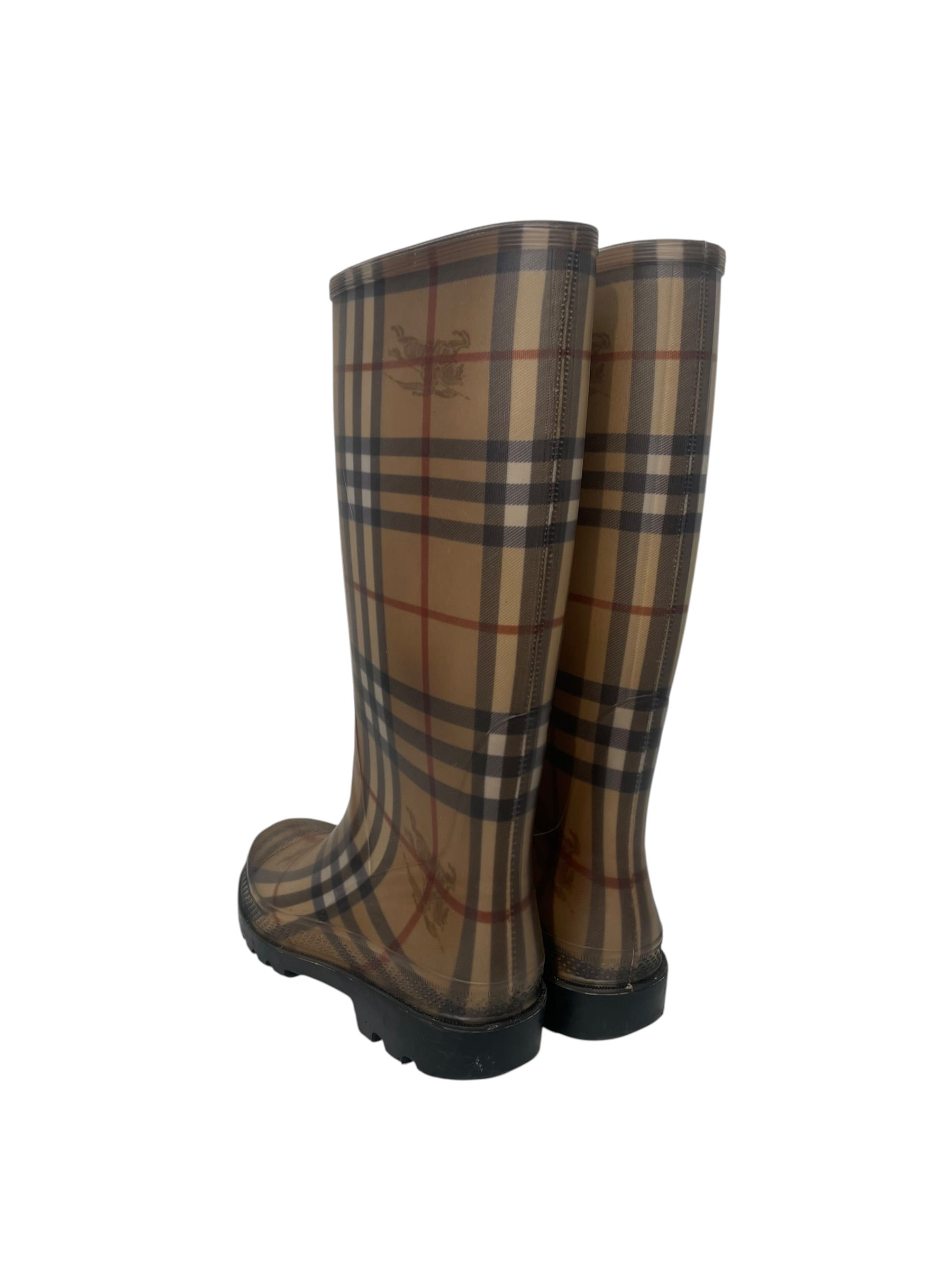 BURBERRY/Rain Boots/EU 38/Glen Check/BEG/ view 2